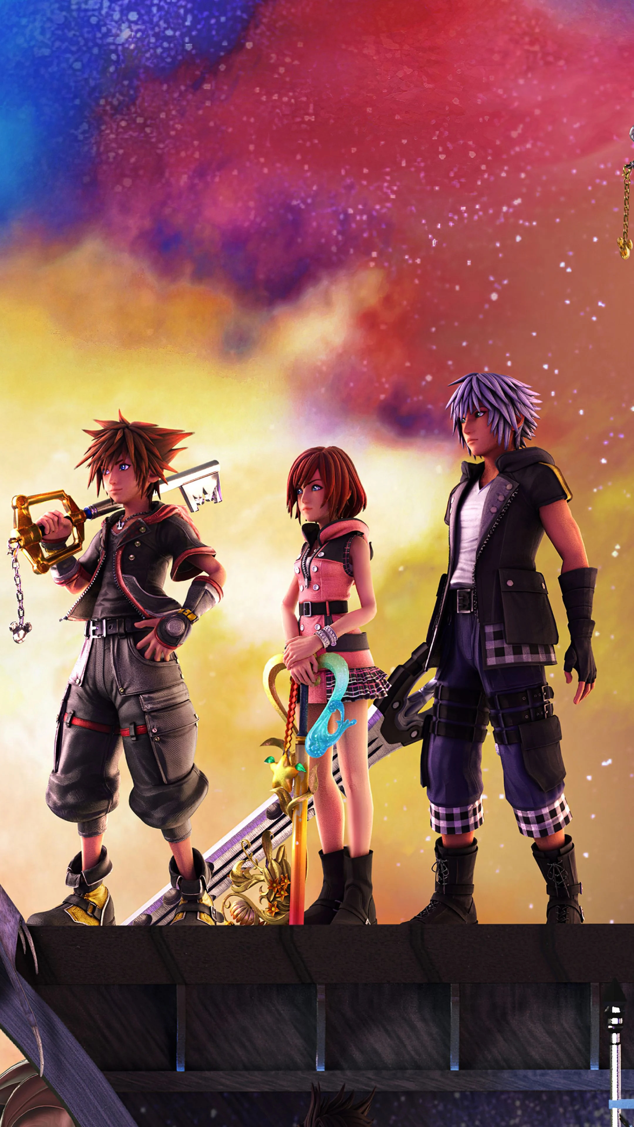 Kingdom Hearts mobile wallpapers, Sora and friends, Mobile gaming, Keyblade wielders, 2160x3840 4K Phone
