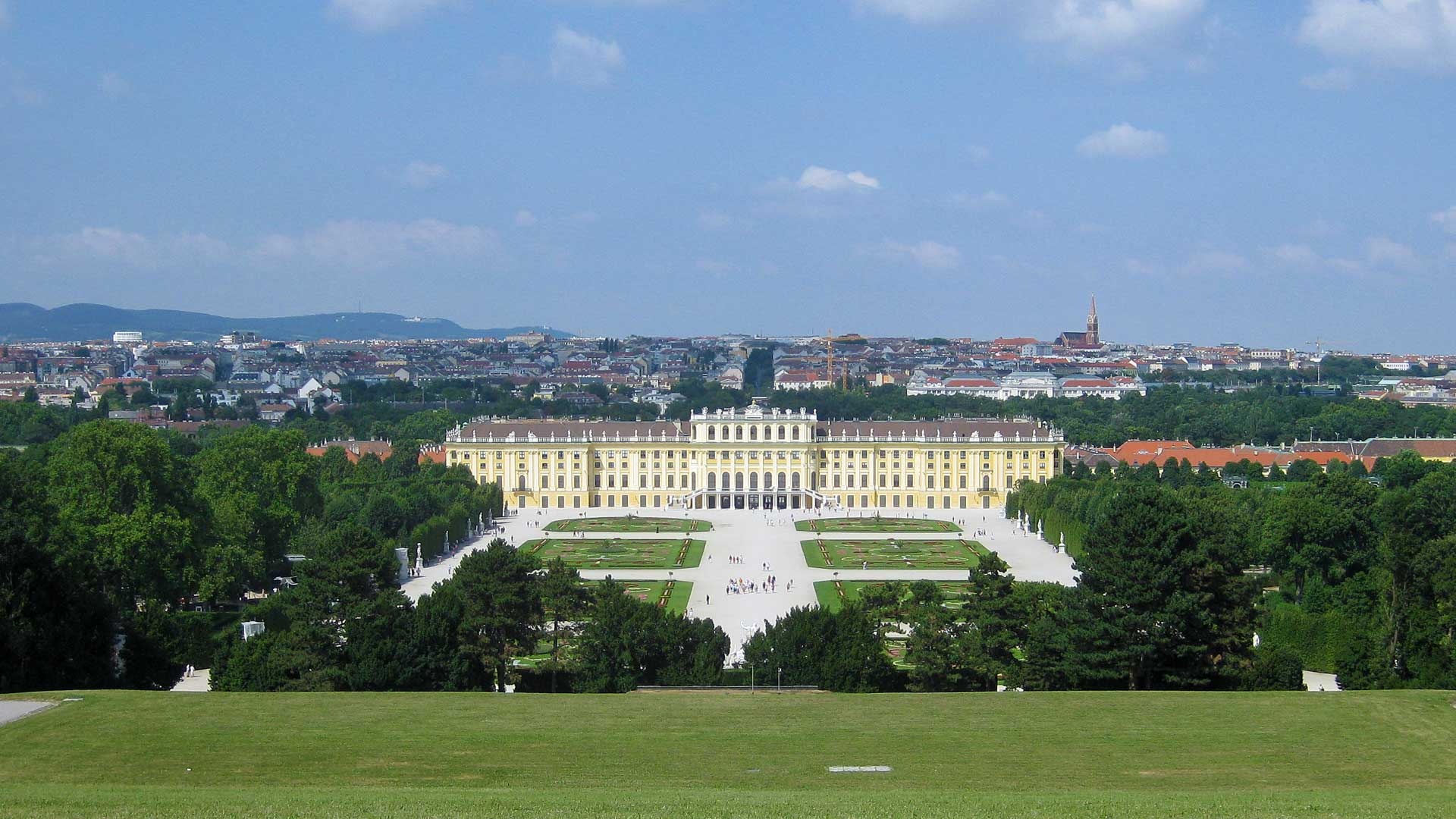 Schonbrunn Palace, Best attraction, Vienna, Palace, 1920x1080 Full HD Desktop