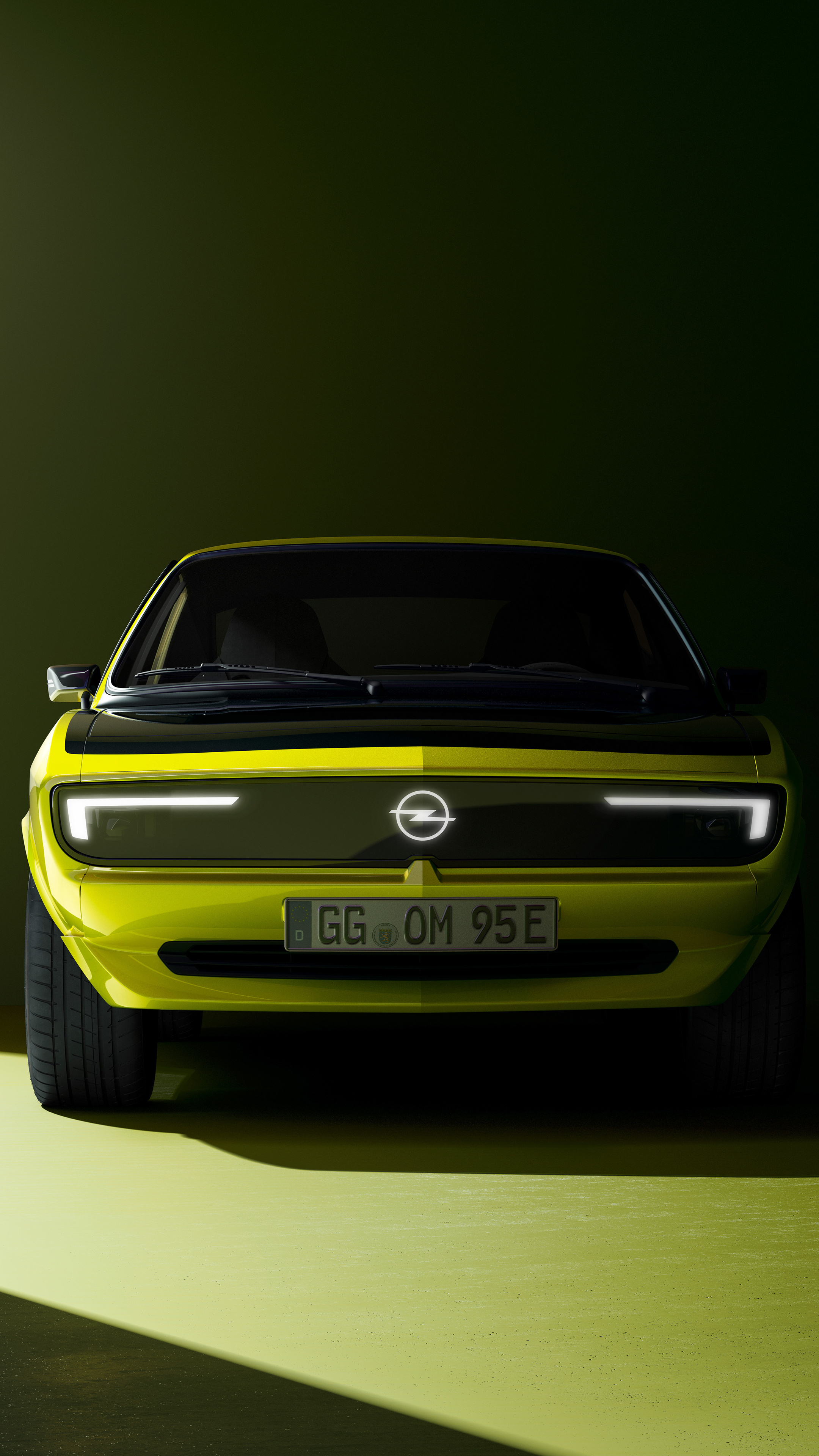 Opel, Manta GSE Elektromod, Futuristic electric car, Cutting-edge technology, 2160x3840 4K Phone