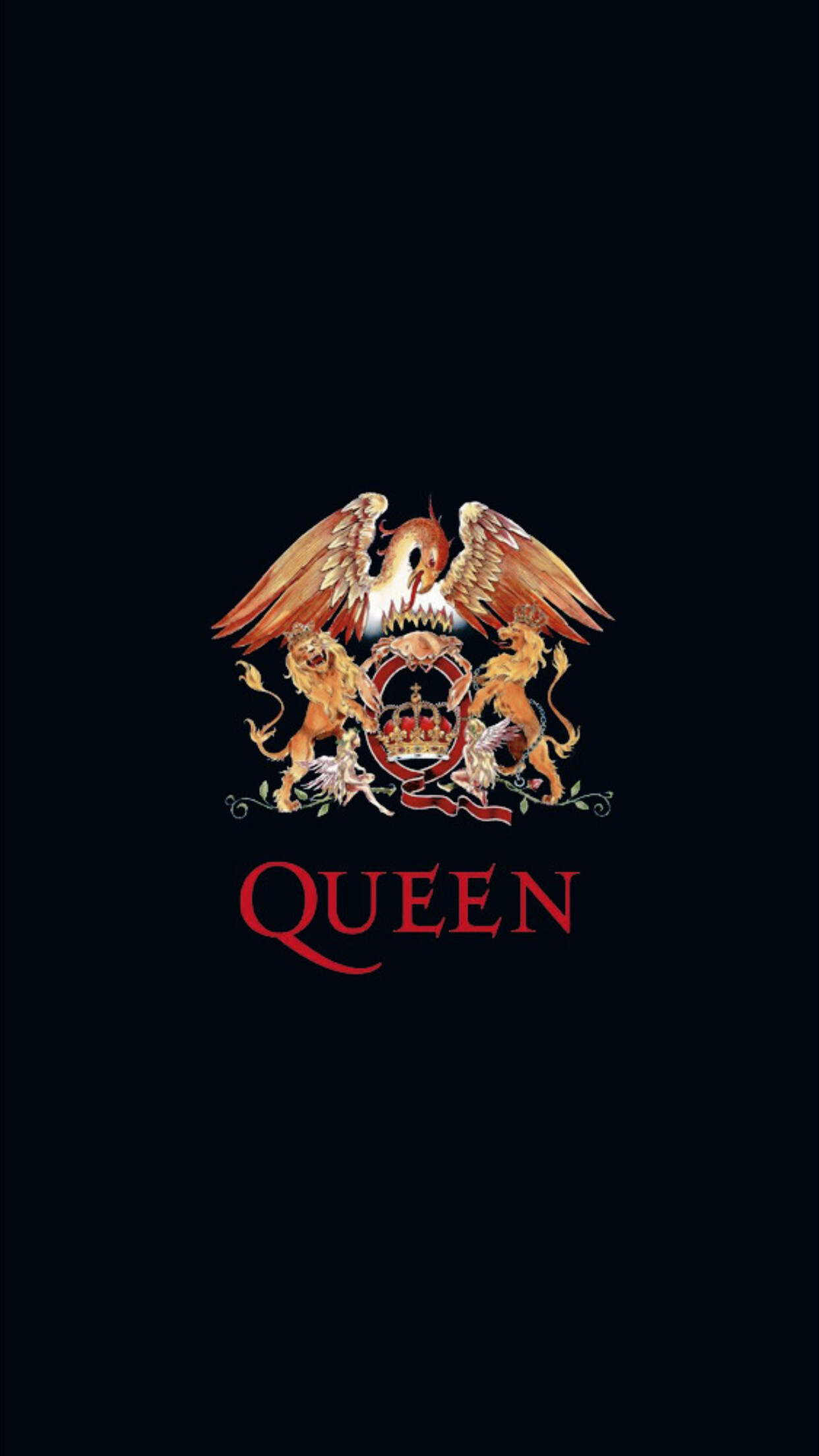 Queen: A British rock band, formed in London in 1970, Mercury. 1250x2210 HD Background.