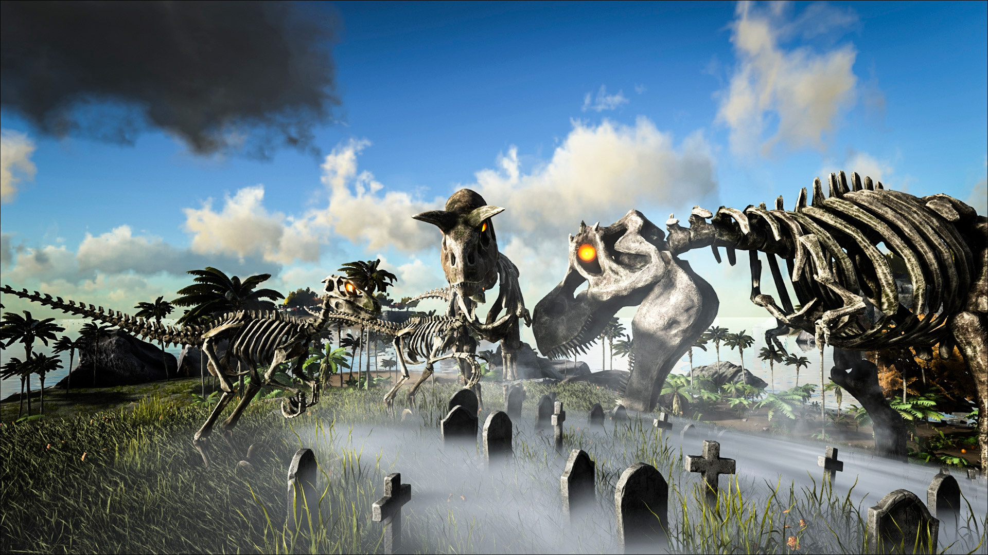 ARK: Survival Evolved: Fear Evolved, A Halloween event, Started on October 28, 2015. 1920x1080 Full HD Wallpaper.