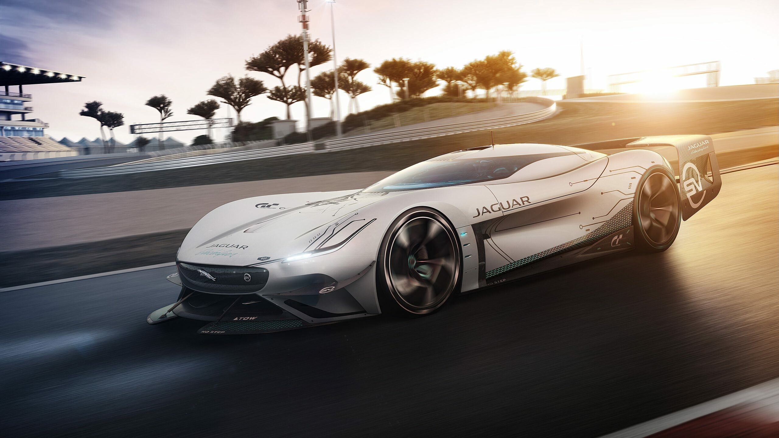 Jaguar Cars: Vision Gran Turismo SV Concept, Luxury car manufacturer. 2560x1440 HD Wallpaper.