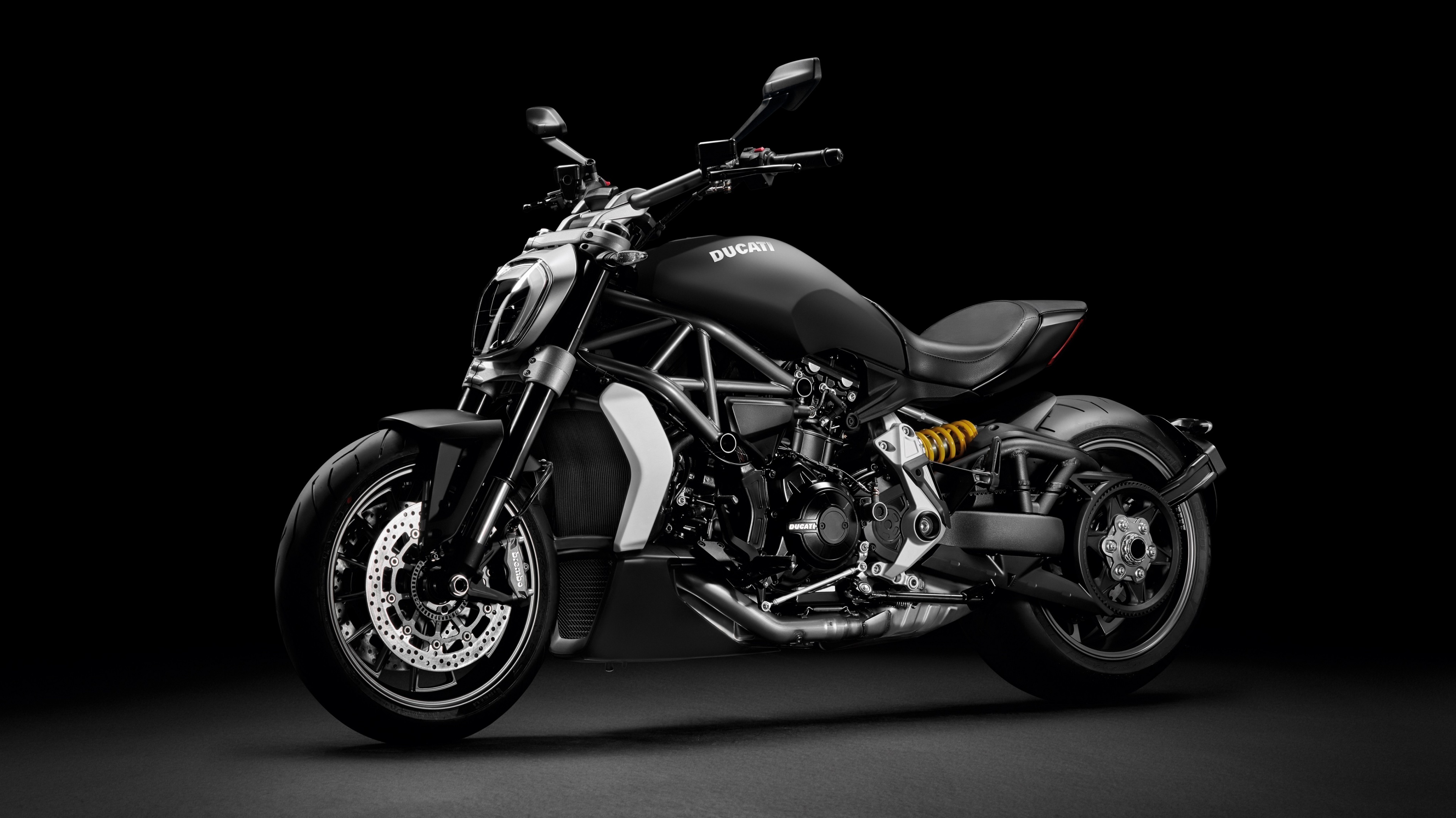 Ducati XDiavel, 4K wallpaper, Dark background, Stylish cruiser motorcycle, 3840x2160 4K Desktop
