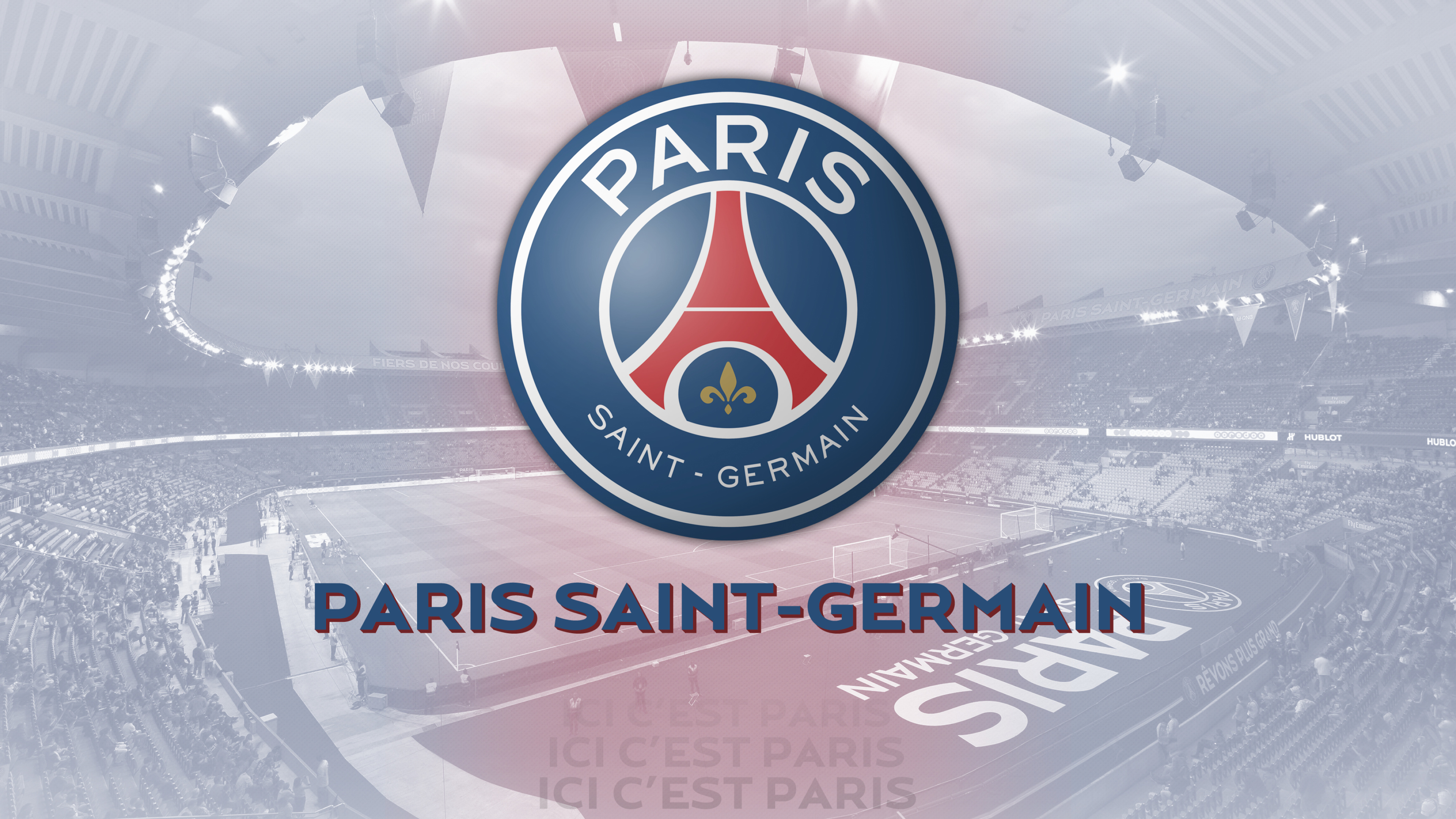 Paris Saint-Germain: A professional football club based in Paris, France. 3840x2160 4K Background.
