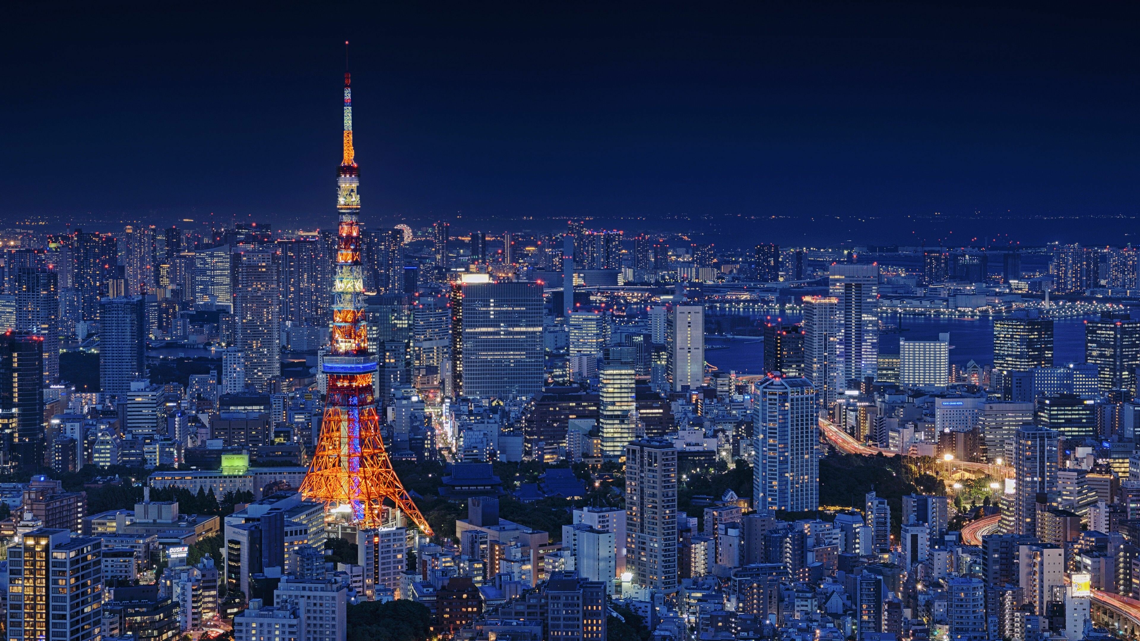 Japan: Tokyo Metropolis, Formerly known as Edo, Asian country. 3840x2160 4K Wallpaper.