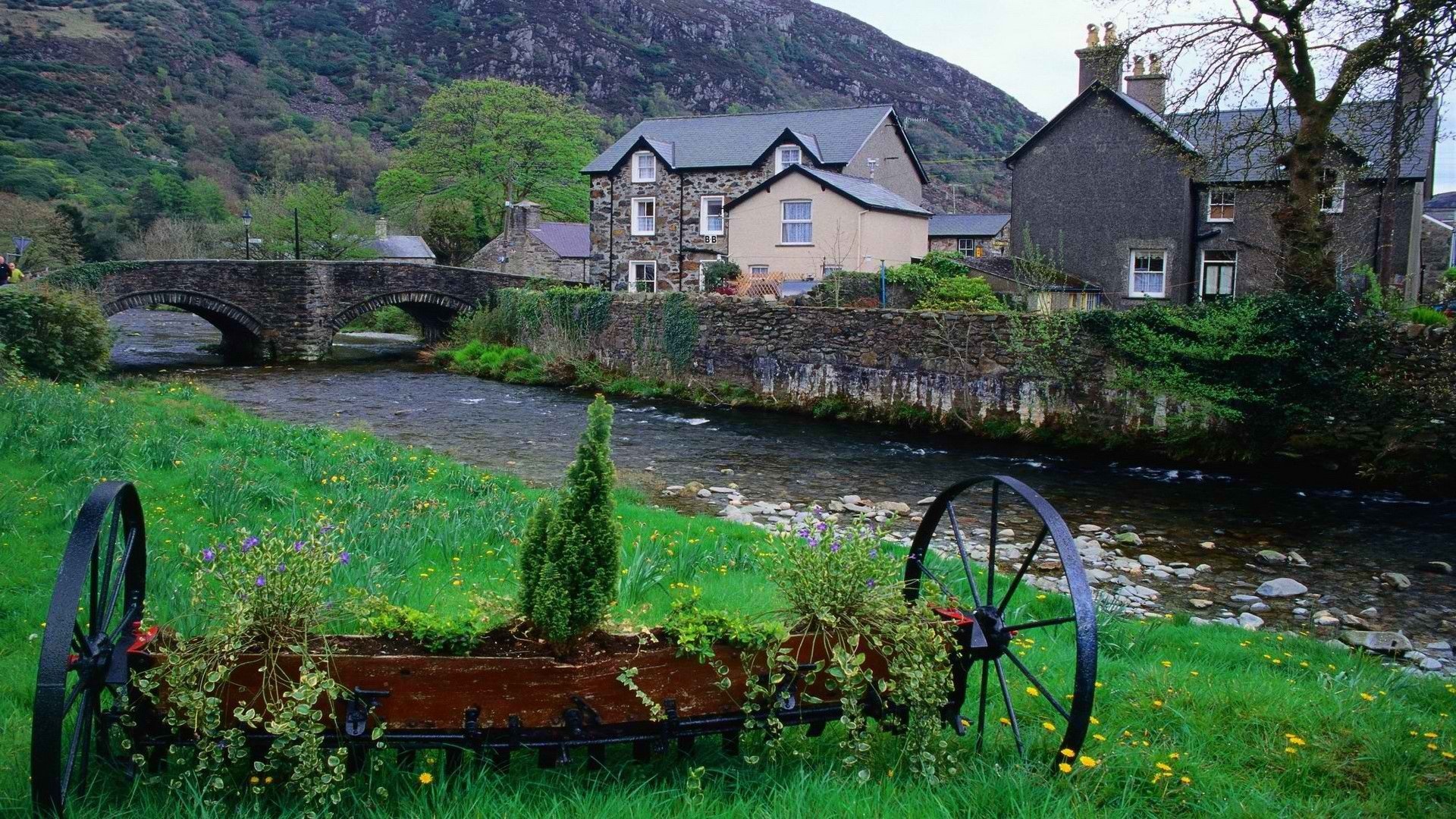 Welsh villages, National park beauty, Scenic wallpaper, Rural charm, 1920x1080 Full HD Desktop