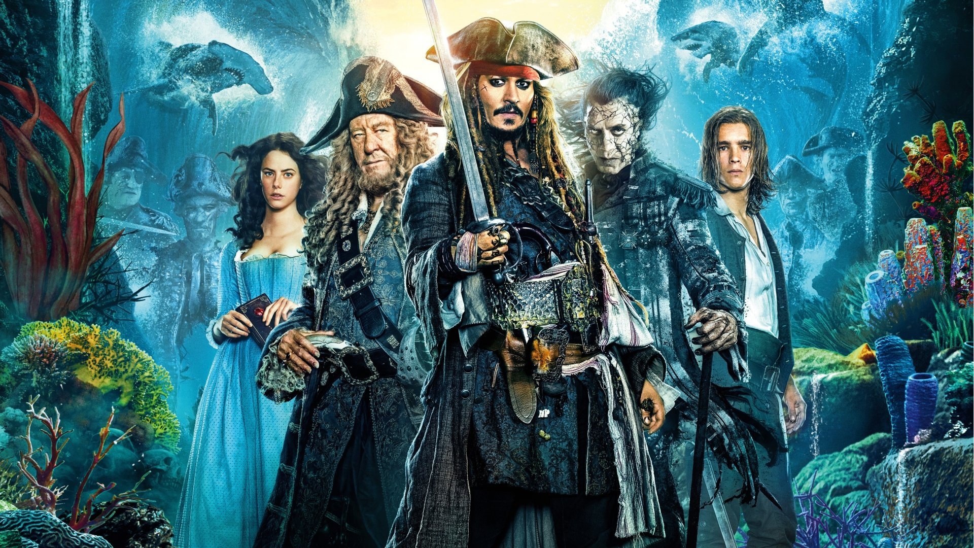 Pirates of the Caribbean, Dead Men Tell No Tales, 4K Ultra HD, Background images, 1920x1080 Full HD Desktop
