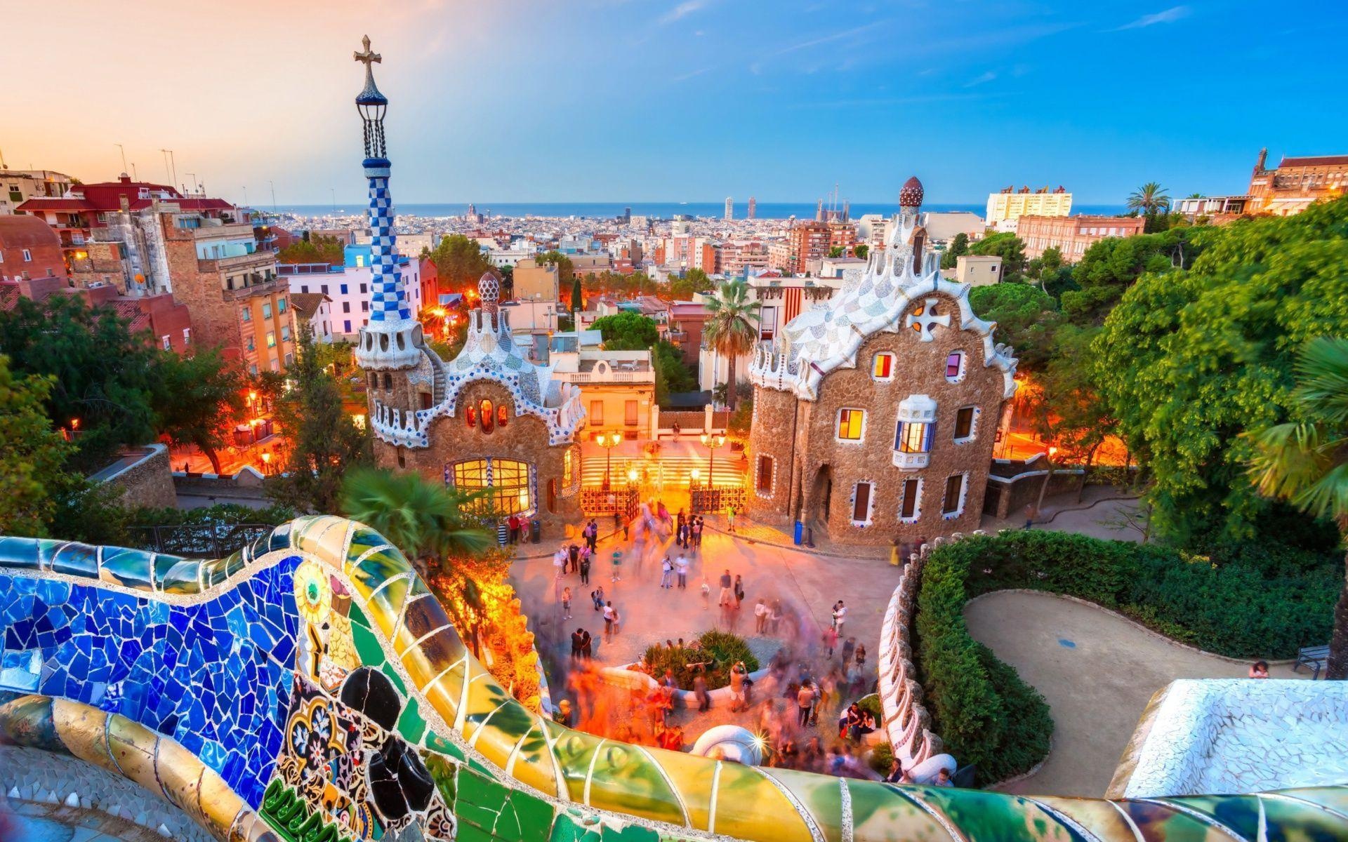 Barcelona City: One of the safest cities in terms of security and personal safety, Spain. 1920x1200 HD Background.