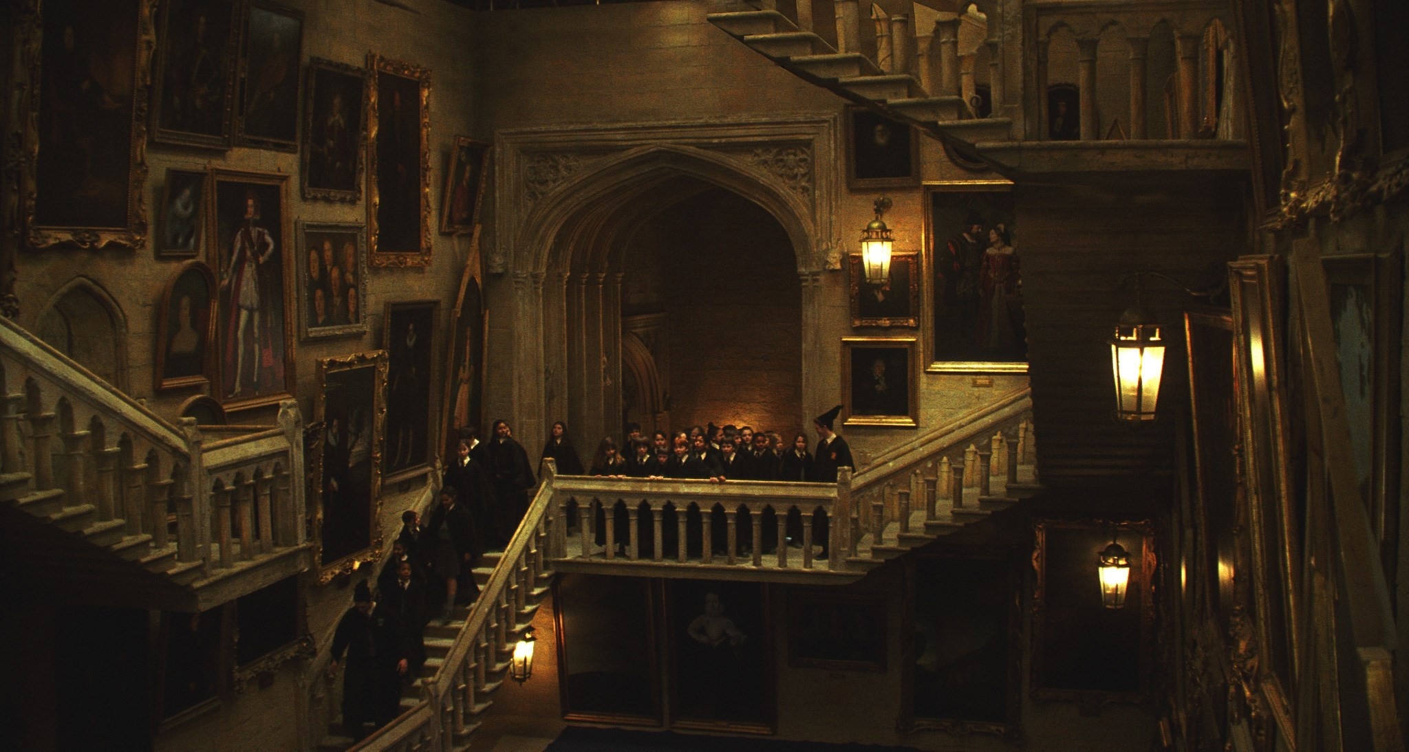 Hogwarts, Inside wallpapers, Magical interiors, Wizarding details, 2050x1100 HD Desktop