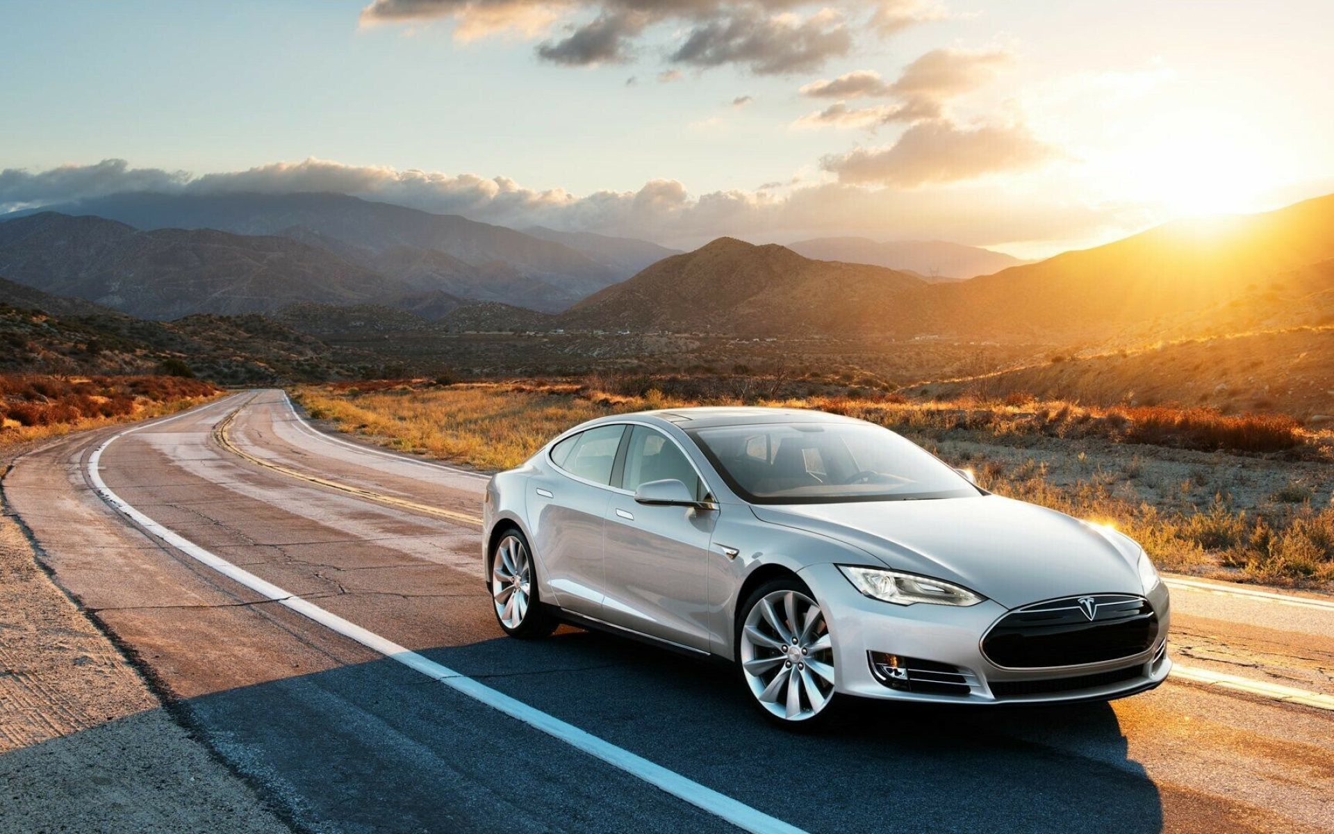 Tesla Model S: A fully electric large sedan available in two configurations, Automotive and clean energy company. 1920x1200 HD Wallpaper.
