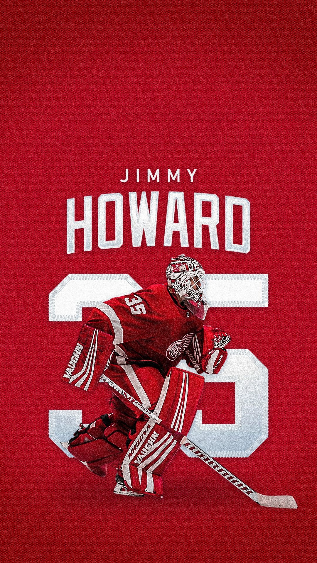 Red Wings wallpapers, Jimmy Howard, 1080x1920 Full HD Phone