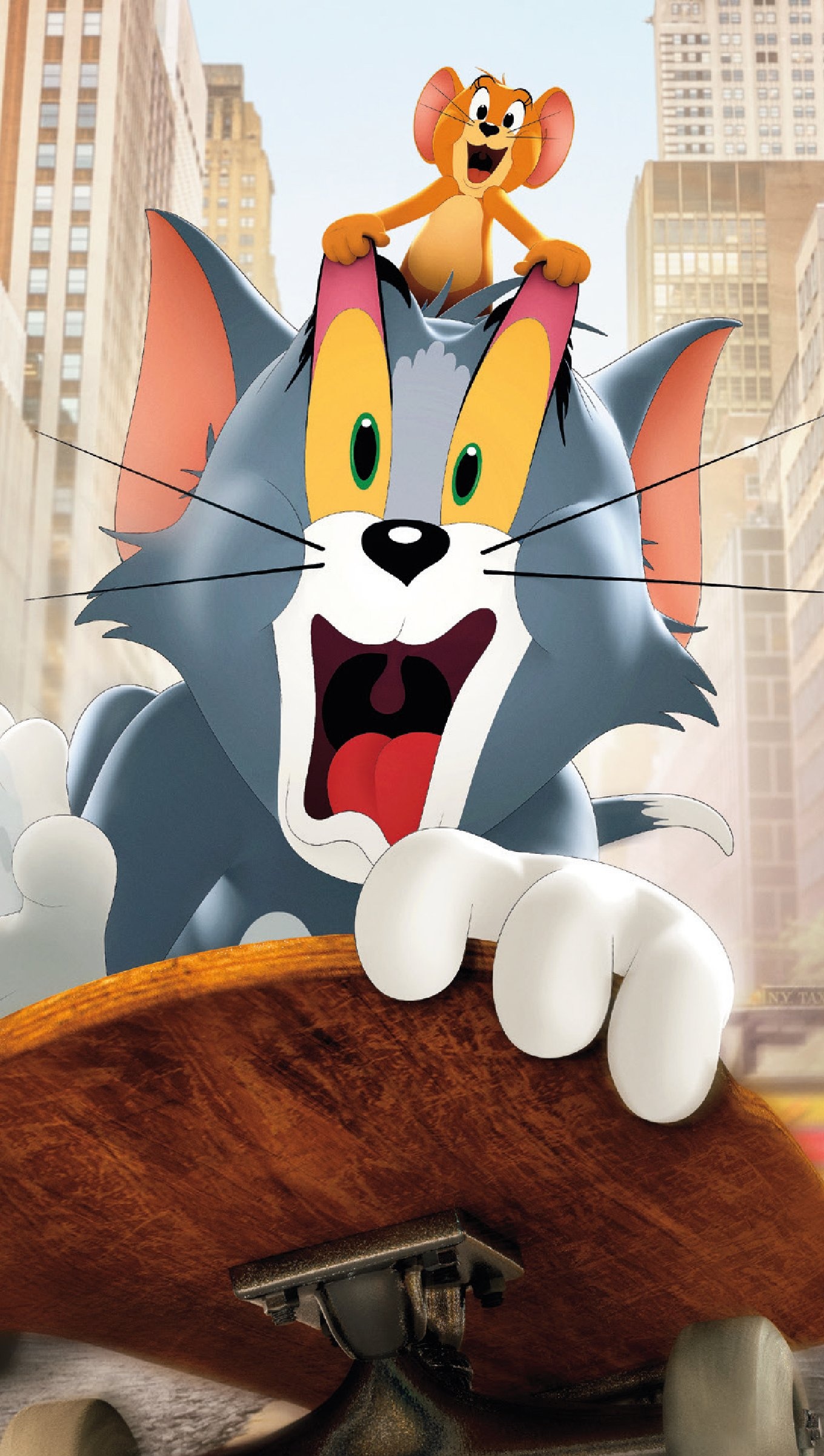 Tom and Jerry, Movie poster wallpaper, 1360x2410 HD Handy