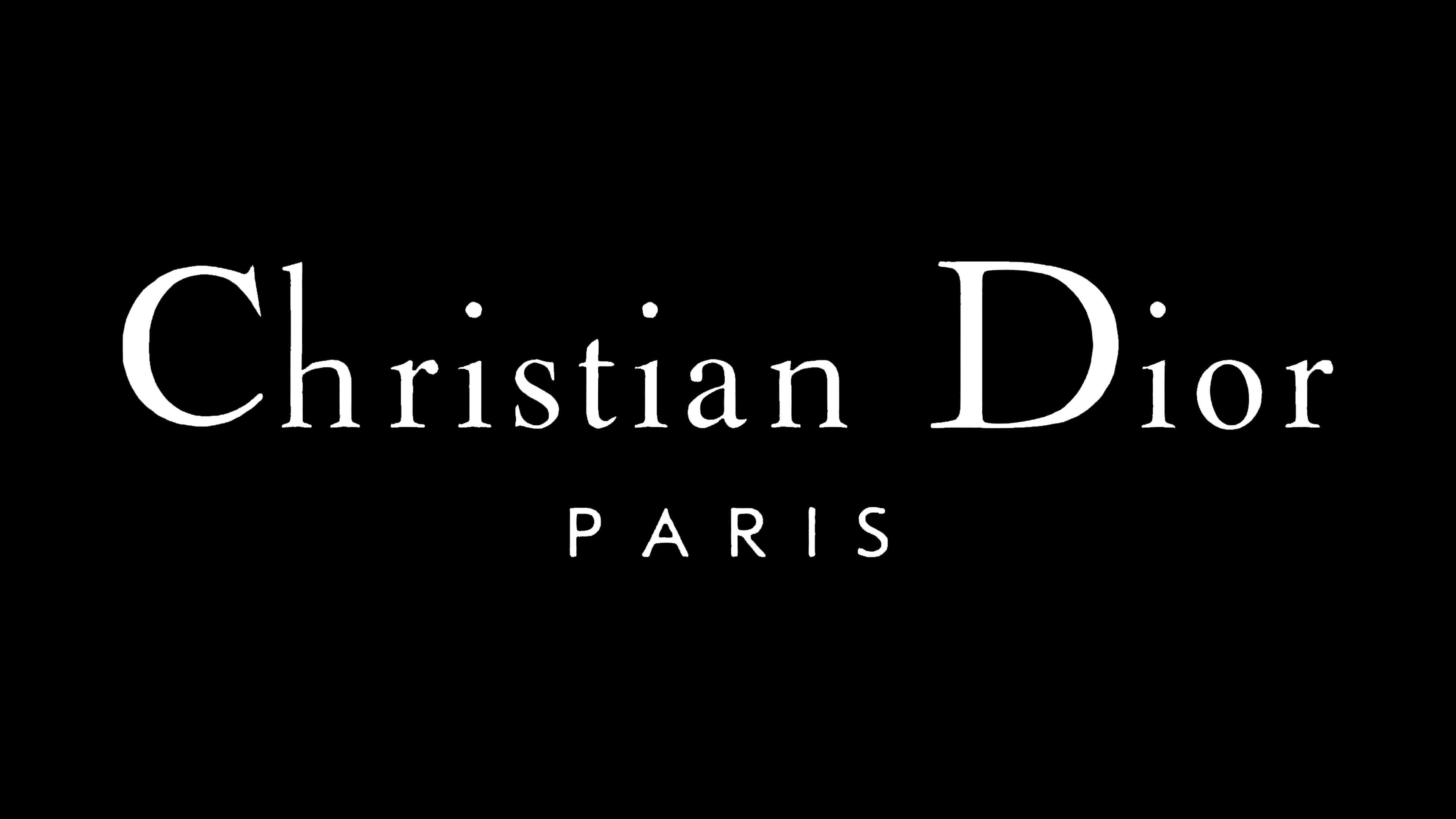 Dior: French brand, Fashion, fragrances and accessories, Black and white. 3840x2160 4K Background.