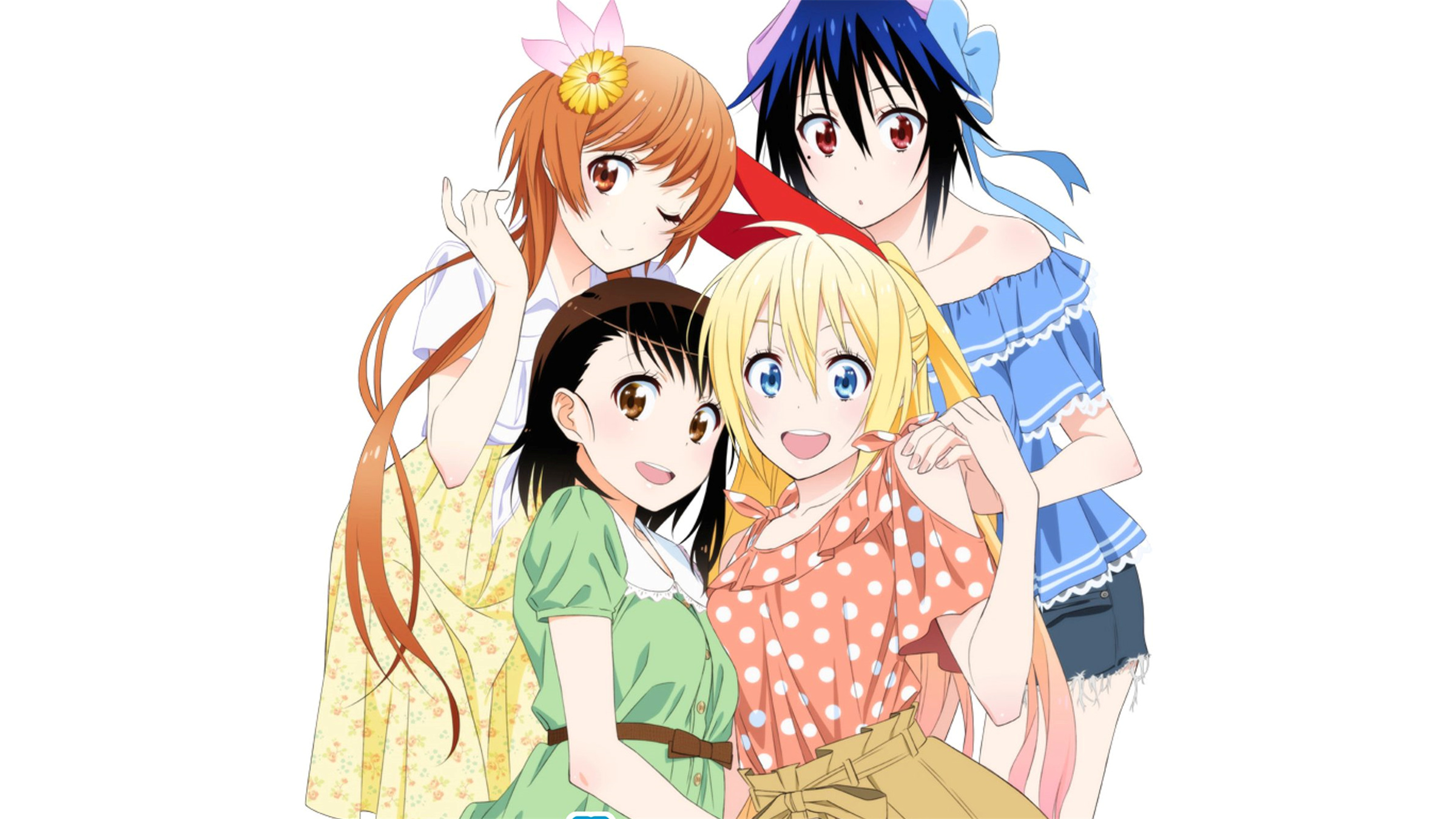 Nisekoi: False Love, Romantic comedy anime, June bride special, Otaku culture, 2400x1360 HD Desktop