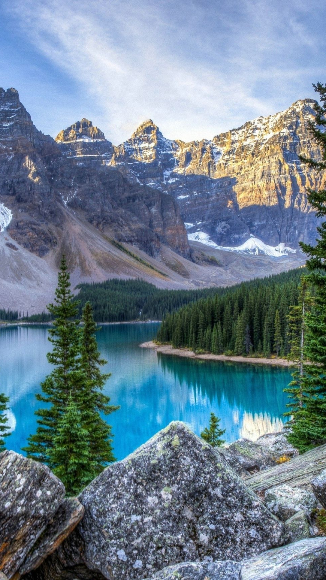 Banff National Park, Lake wallpapers, Serene beauty, Phone backgrounds, 1080x1920 Full HD Phone