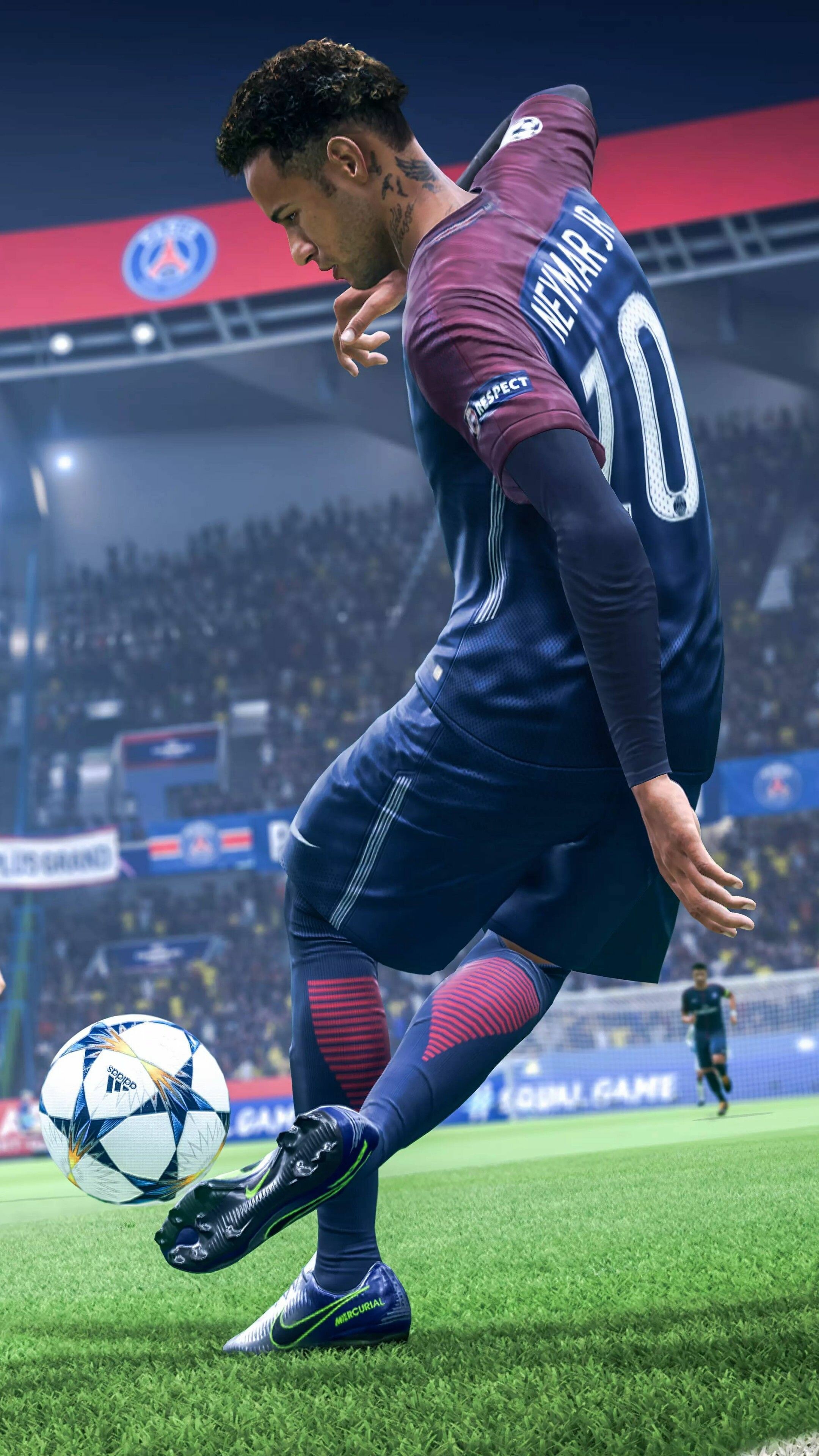 FIFA: A football simulation video game, Neymar. 2160x3840 4K Background.
