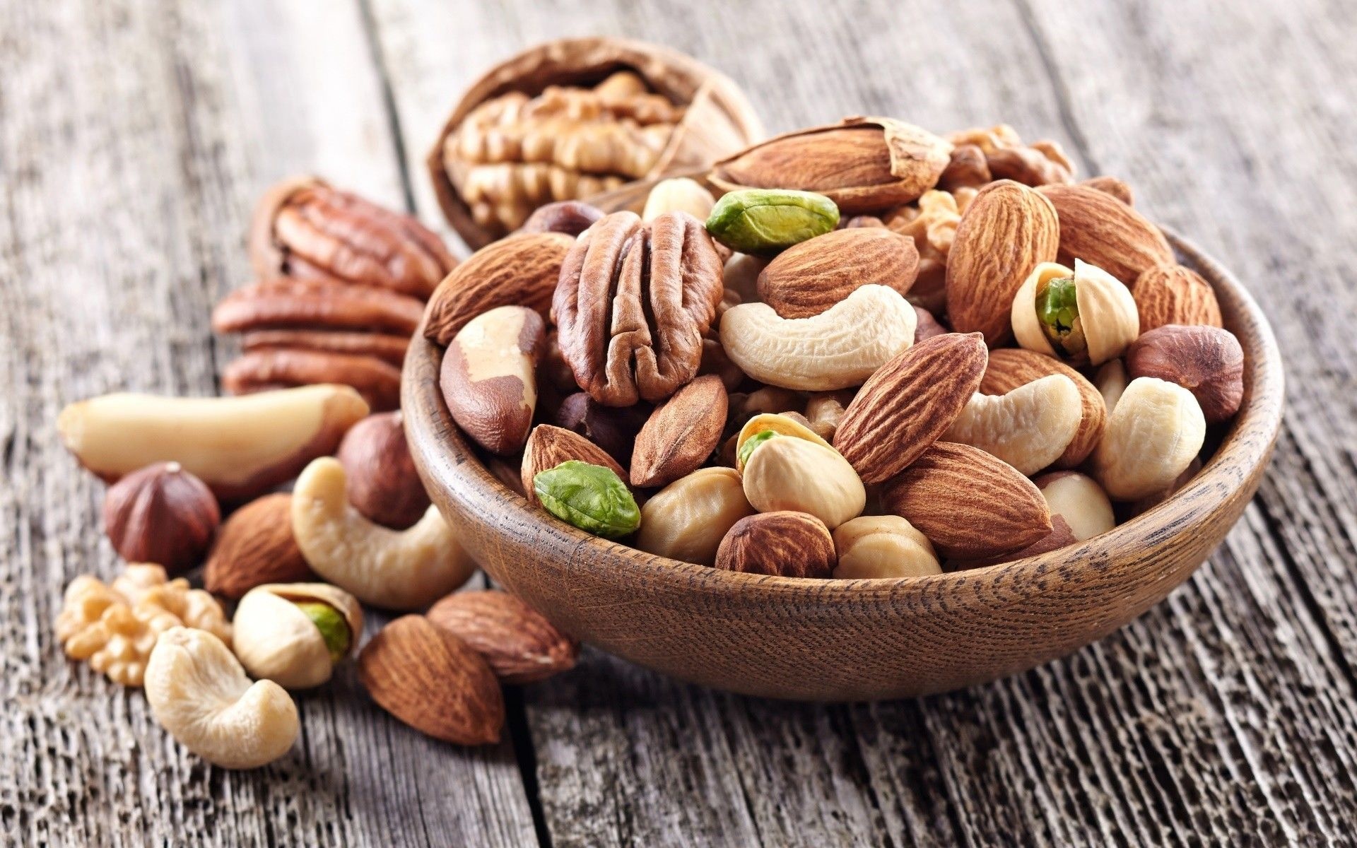 Pecans: An edible nut of hickory tree, used as a snack and in various recipes. 1920x1200 HD Wallpaper.