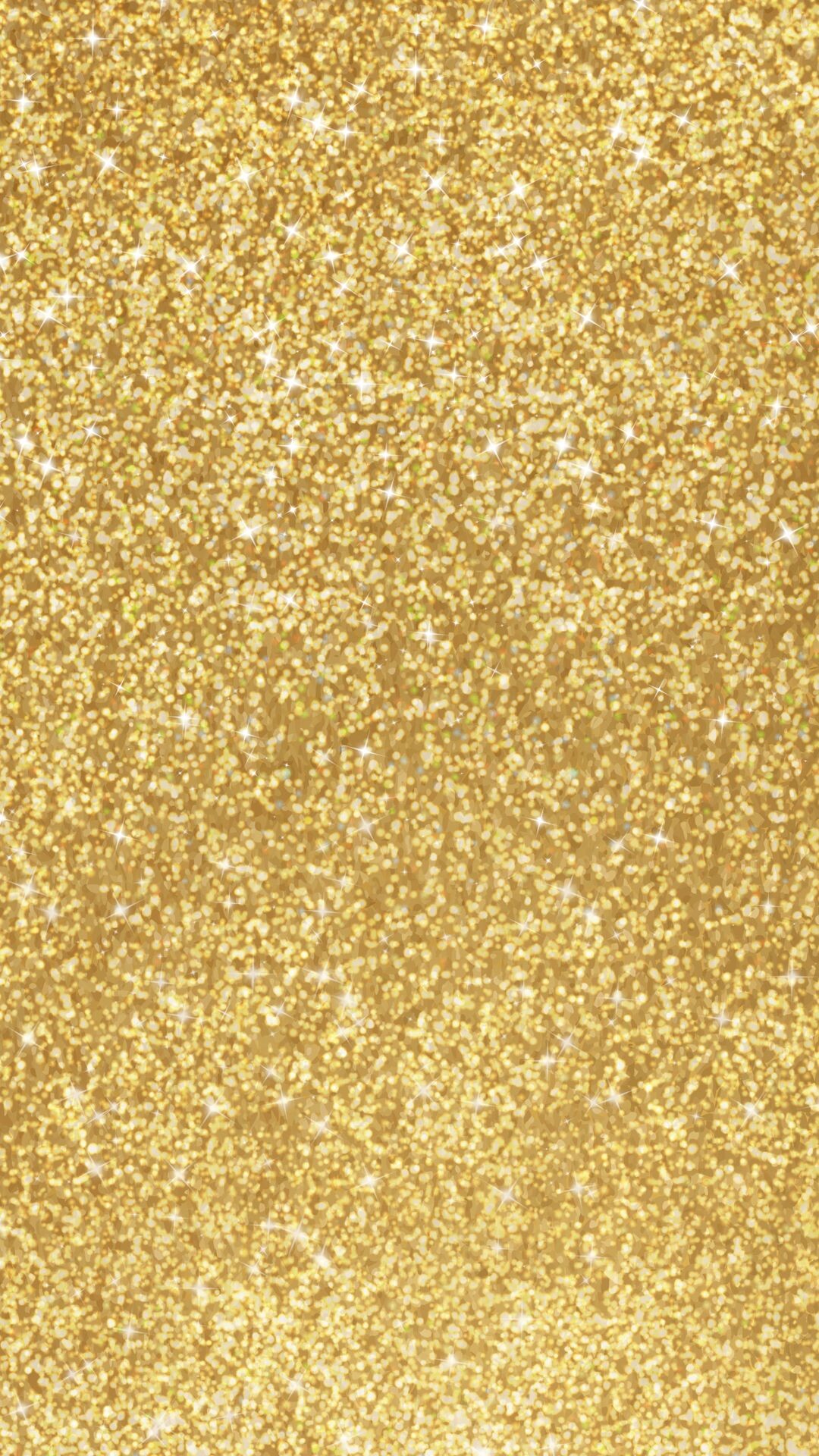 Gold Sparkle: Shiny glittering decoration, Flat multi-layered sheets cut into tiny particles. 1080x1920 Full HD Background.