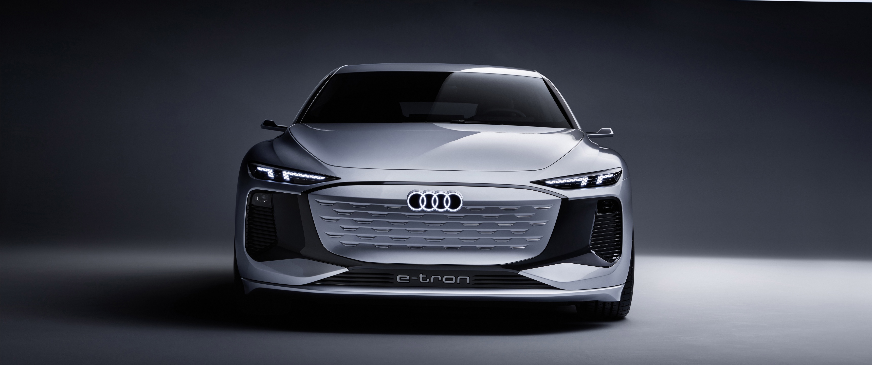 Audi E-Tron, A6 e-tron concept, Electric luxury, Cutting-edge technology, 3440x1440 Dual Screen Desktop