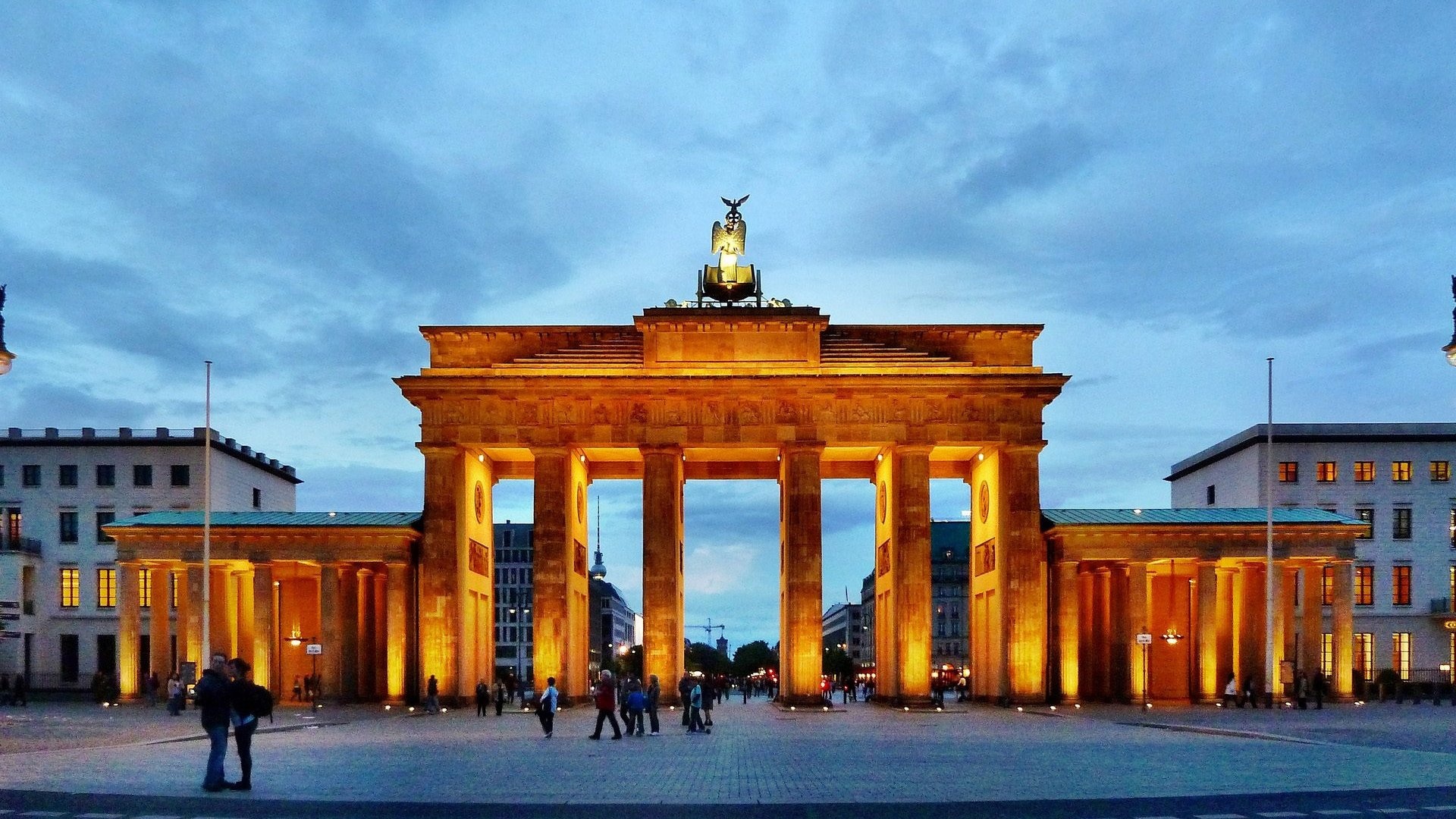 Atemberaubender Blick auf das Brandenburger Tor, 1920x1080 Full HD Desktop