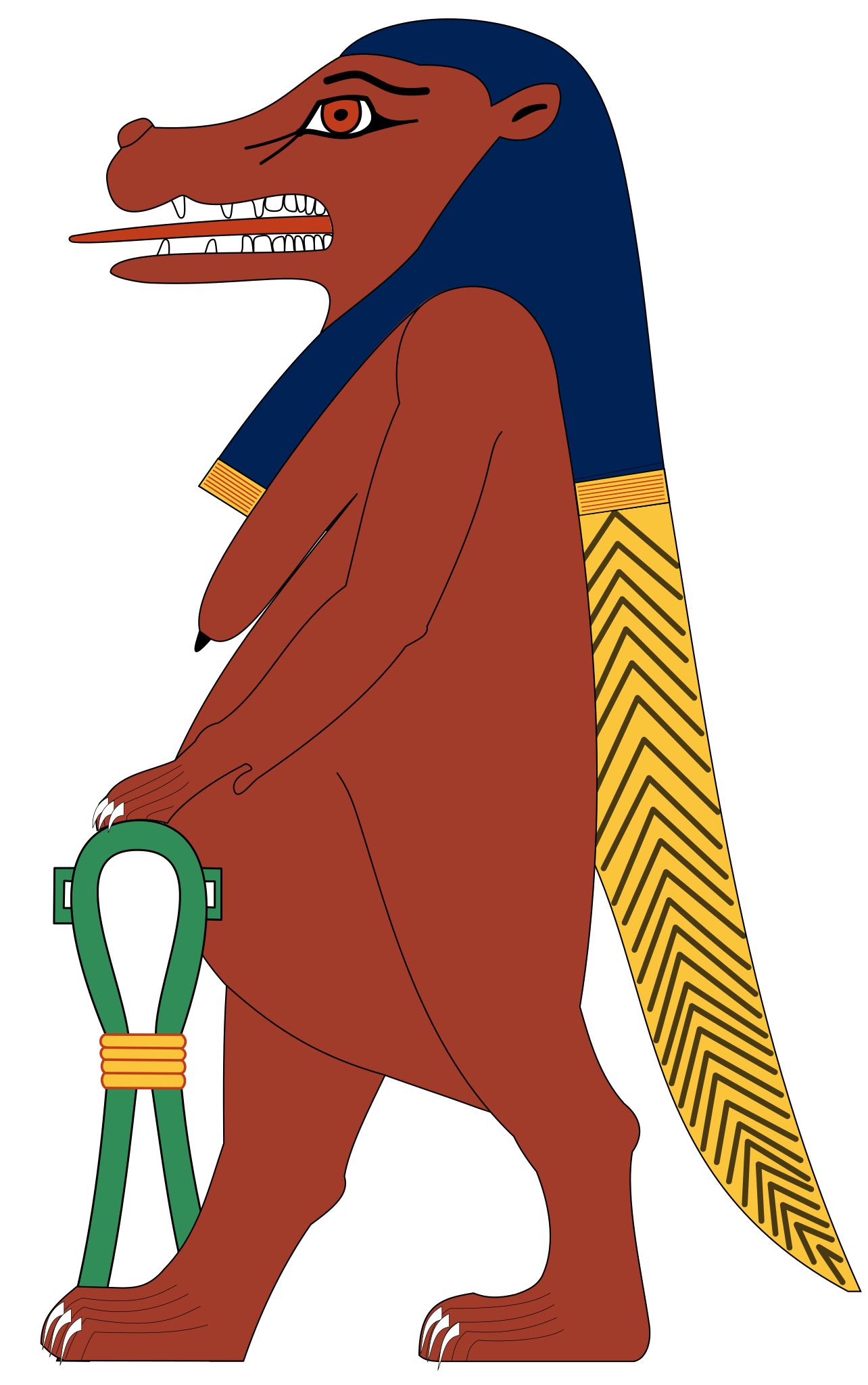 Taweret, Wikimedia Commons, Egyptian goddess, Image, 1290x2050 HD Phone