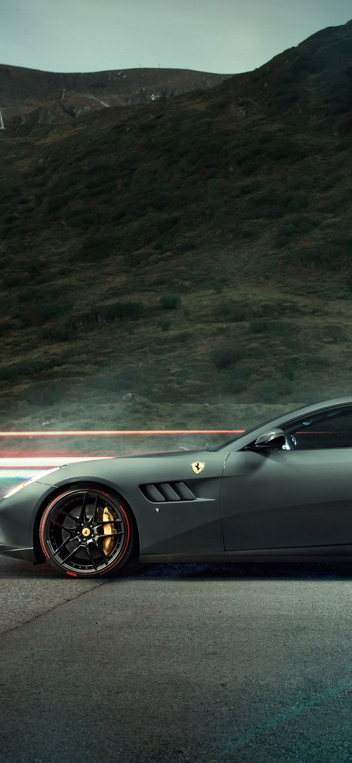 Ferrari GTC4 Lusso, Luxury sports car, Novitec Rosso modification, High-definition visuals, 1130x2440 HD Phone