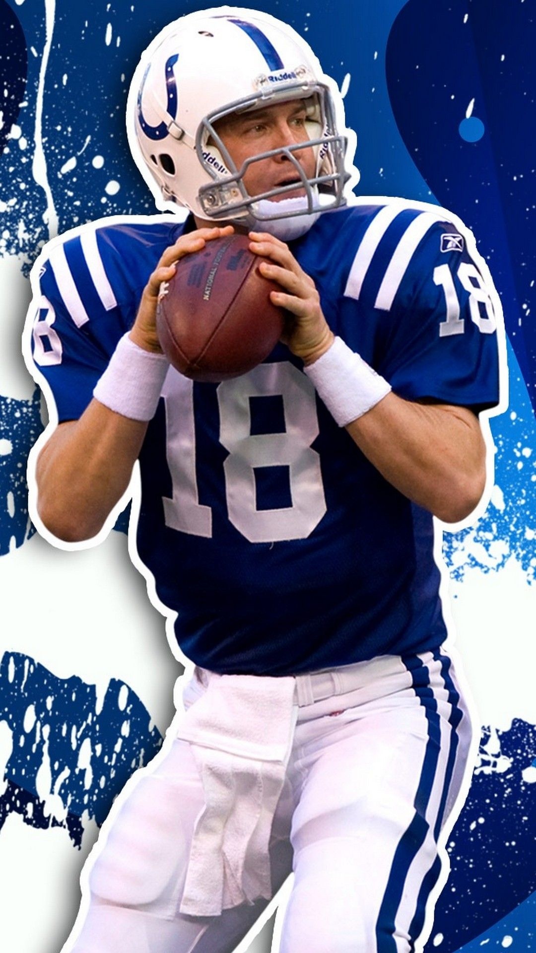 Peyton Manning, Indianapolis Colts, NFL football, HD wallpaper, 1080x1920 Full HD Handy