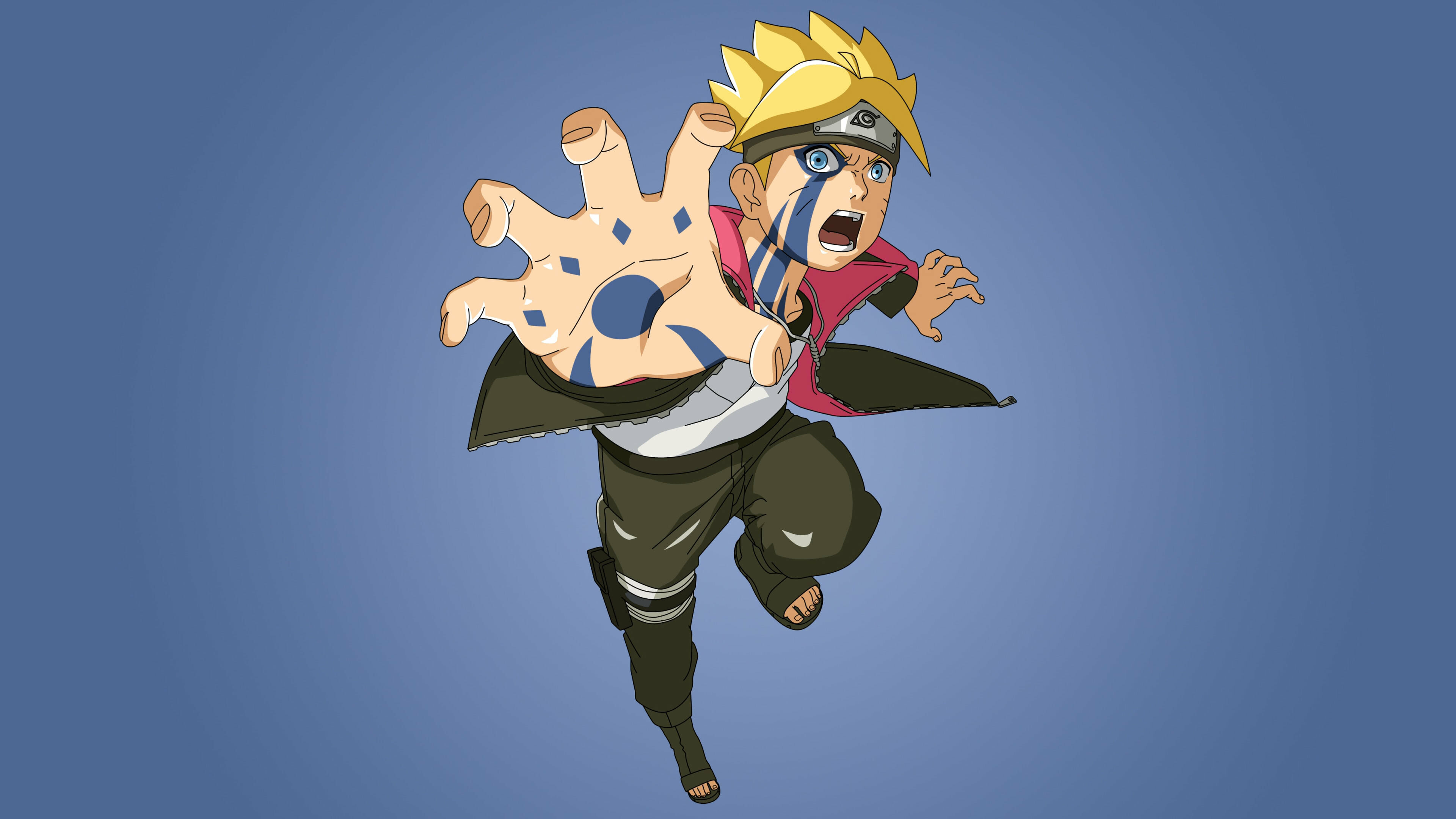 Naruto: A mischievous adolescent ninja, searching for recognition and dreams of becoming the Hokage. 3840x2160 4K Background.