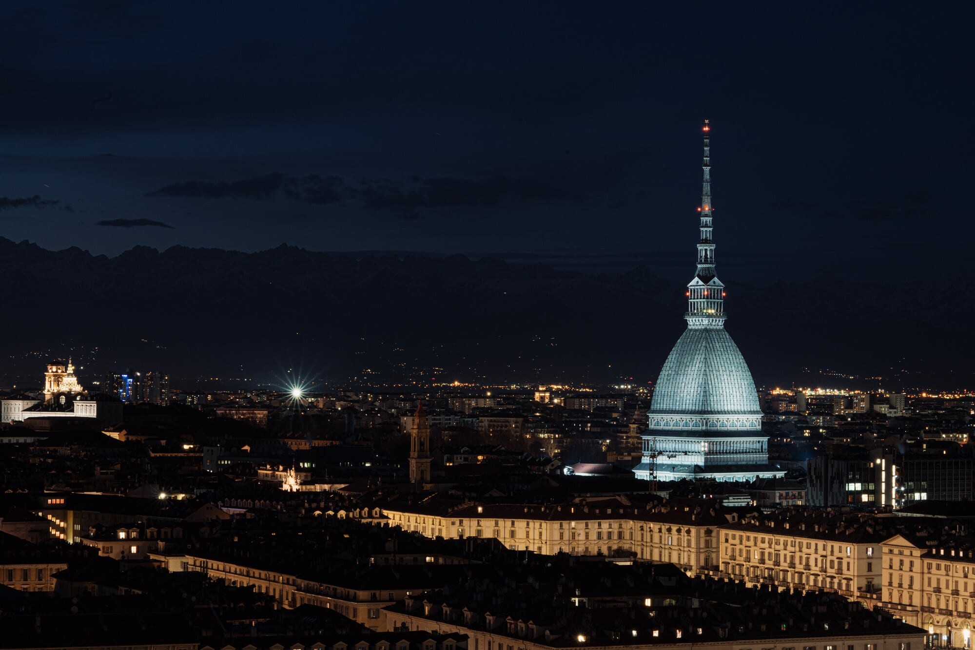 Turin: Sometimes called "the cradle of Italian liberty" for having been the political and intellectual center of the Risorgimento[9] as well as the birthplace of notable individuals who contributed to it, such as Cavour, Nightscape. 2000x1340 HD Wallpaper.