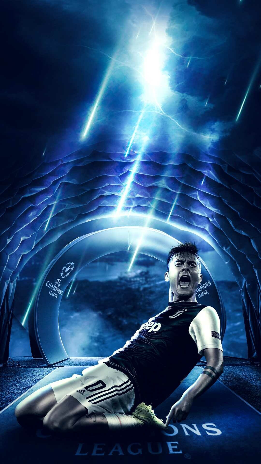 UEFA: Paulo Dybala, Argentine professional footballer, Juventus. 1080x1920 Full HD Wallpaper.