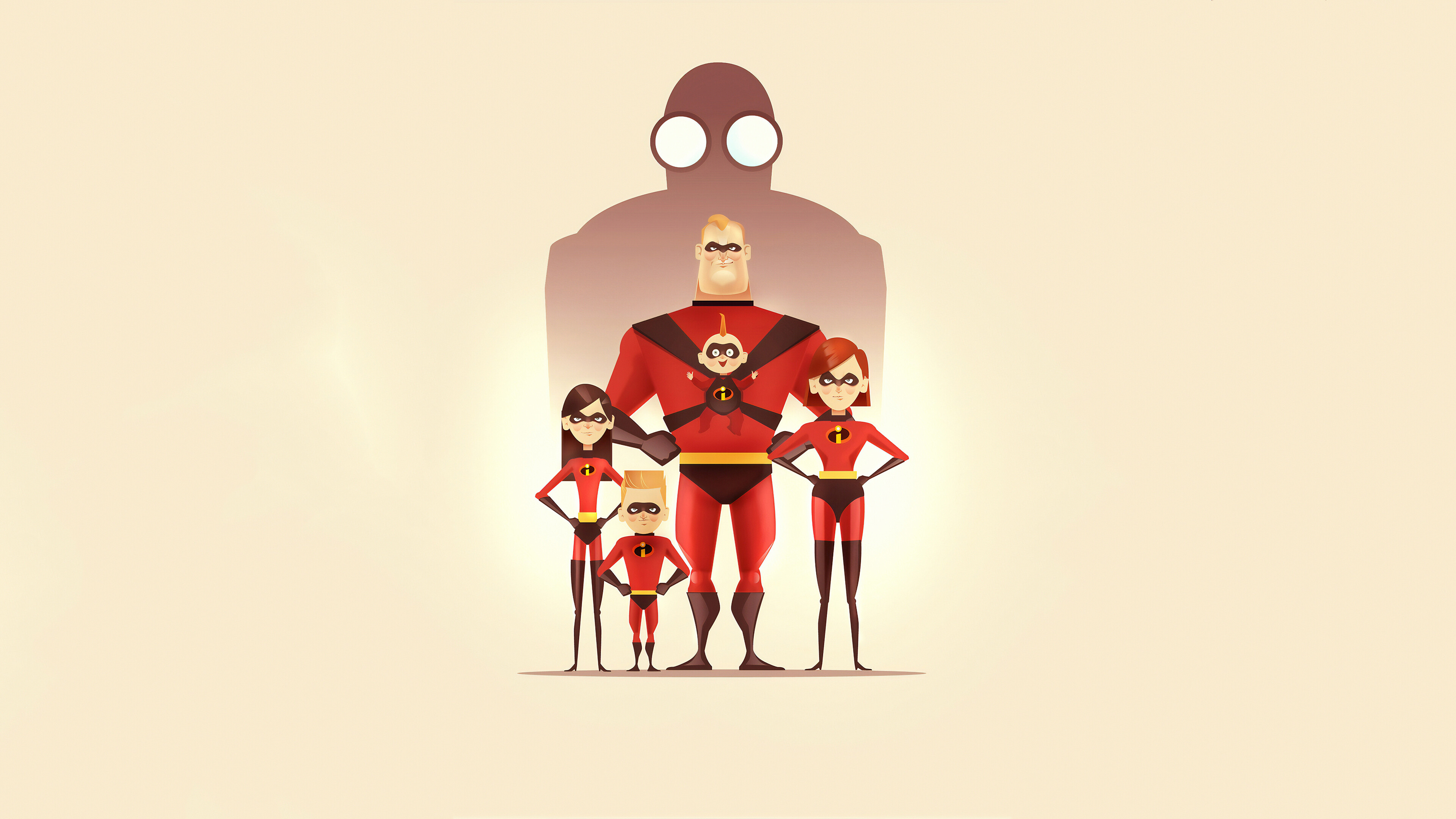 The Incredibles: A 2004 American computer-animated superhero film, Super team. 3840x2160 4K Wallpaper.
