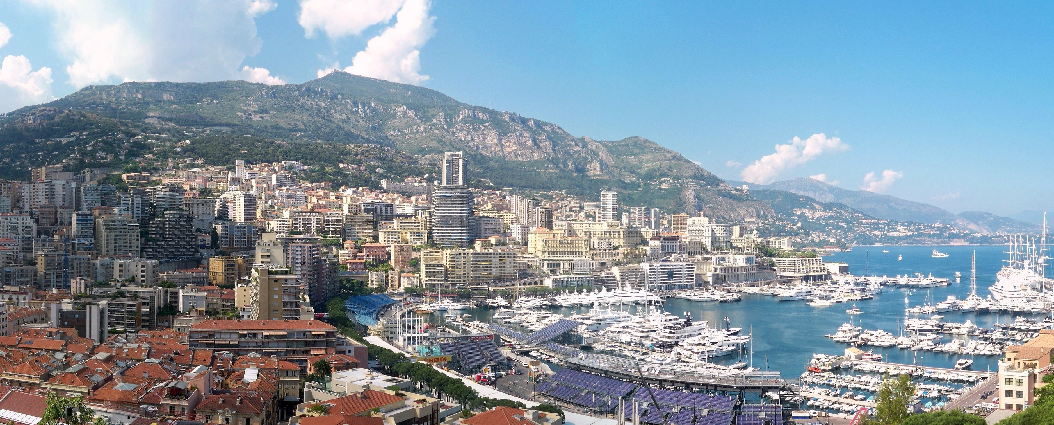 Monaco, Monte Carlo, Travel destination, Computer wallpaper, 3630x1470 Dual Screen Desktop