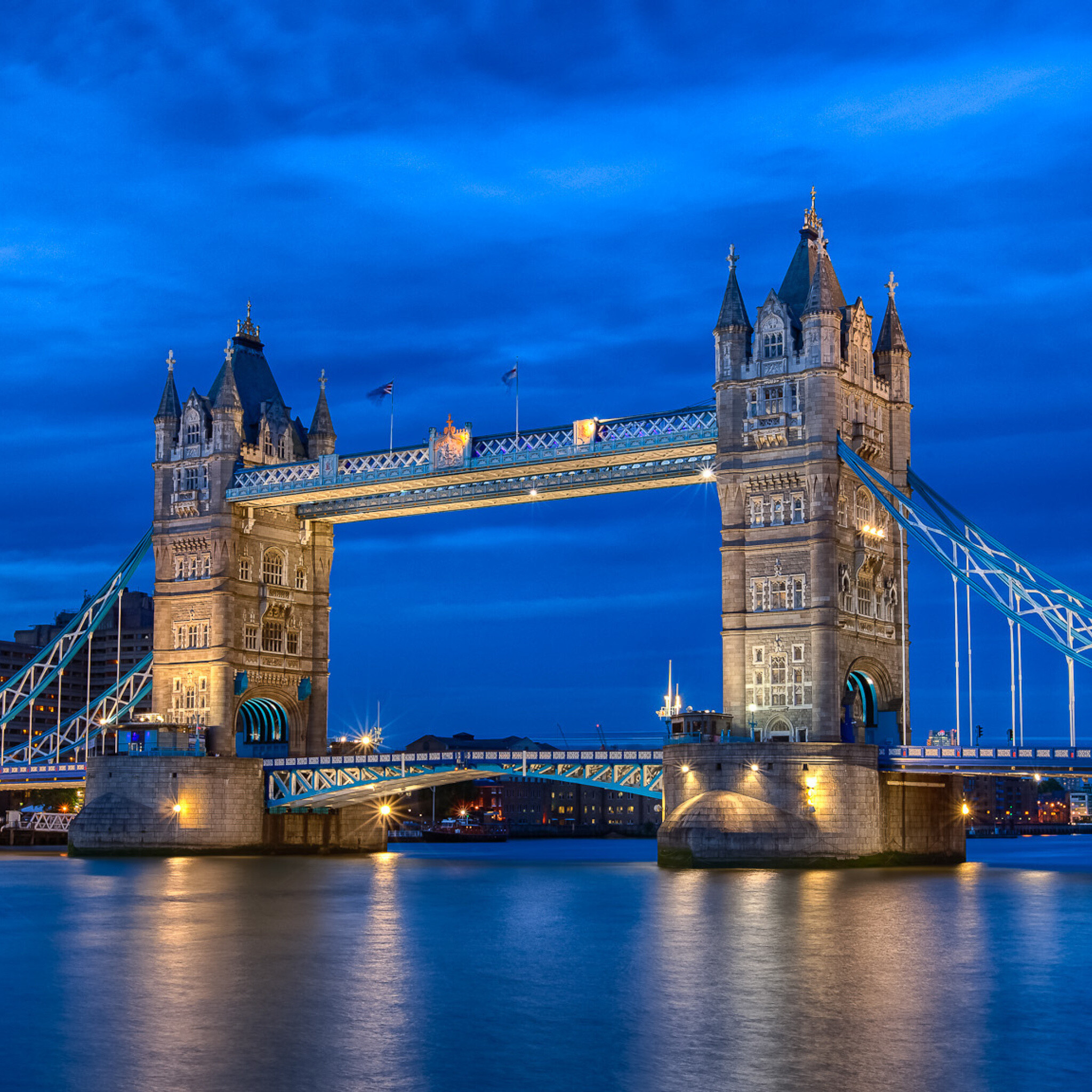 Tower Bridge: The Tower Bridge Act of 1885 states that the Bridge is to be opened free of charge for river traffic. 2050x2050 HD Wallpaper.