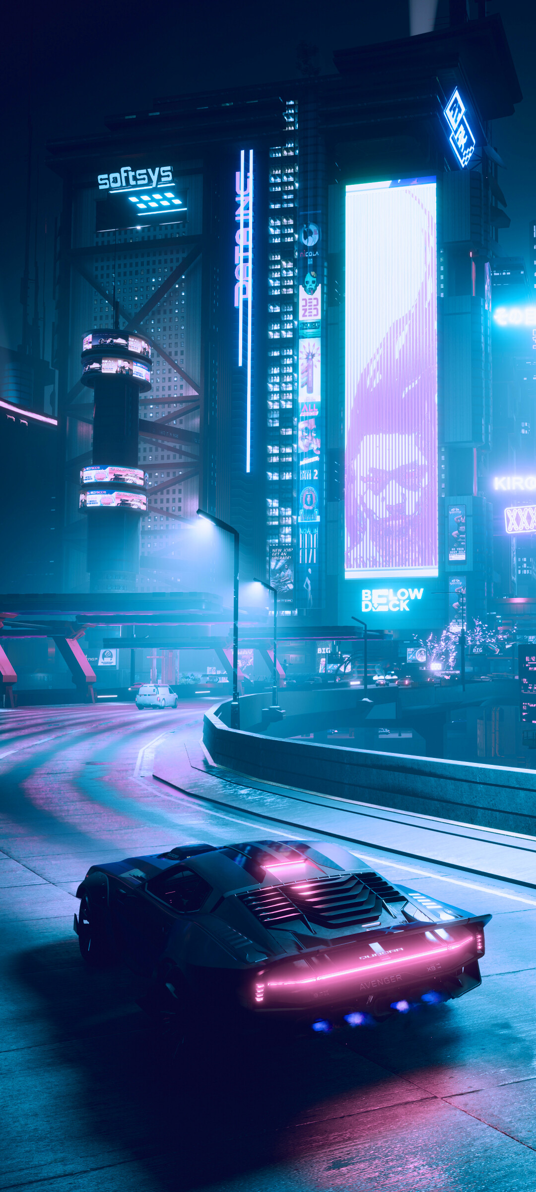 Cyberpunk 2077: One of the most ambitious open-world games ever created, Futuristic. 1080x2400 HD Background.