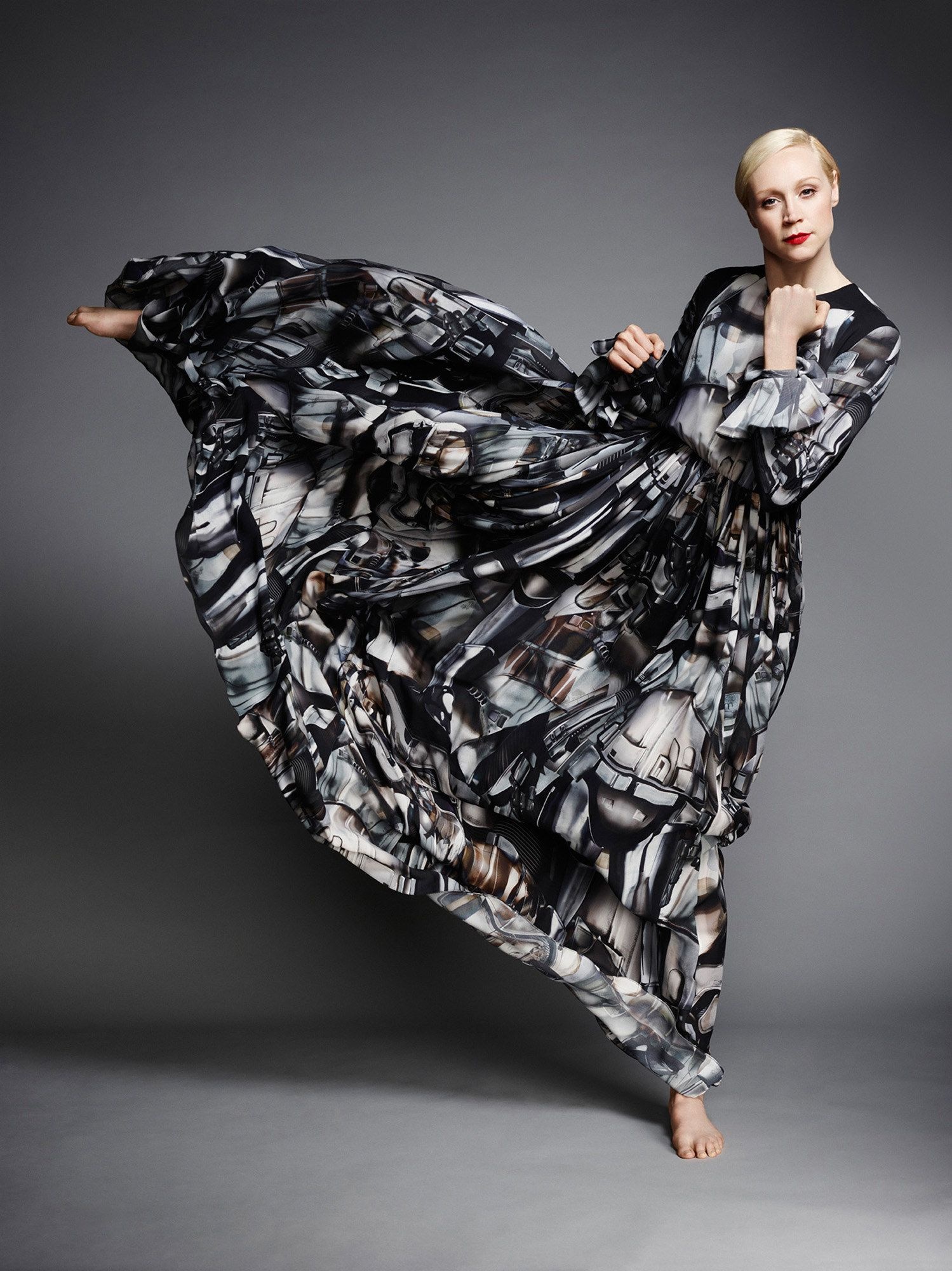 Gwendoline Christie, Exclusive gown, Star Wars-inspired, Captivating character, 1500x2000 HD Phone