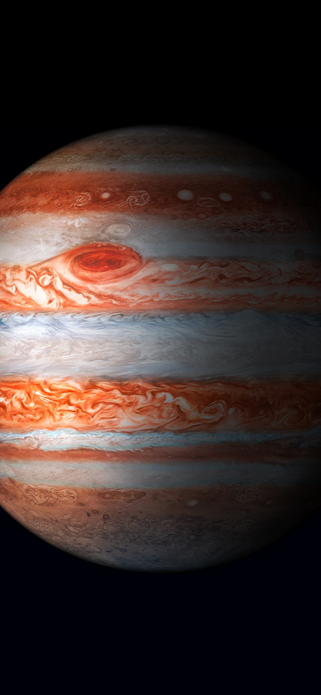 Jupiter: Space, The planet's circumference is 439,264 km, Astronomical object. 1290x2780 HD Wallpaper.