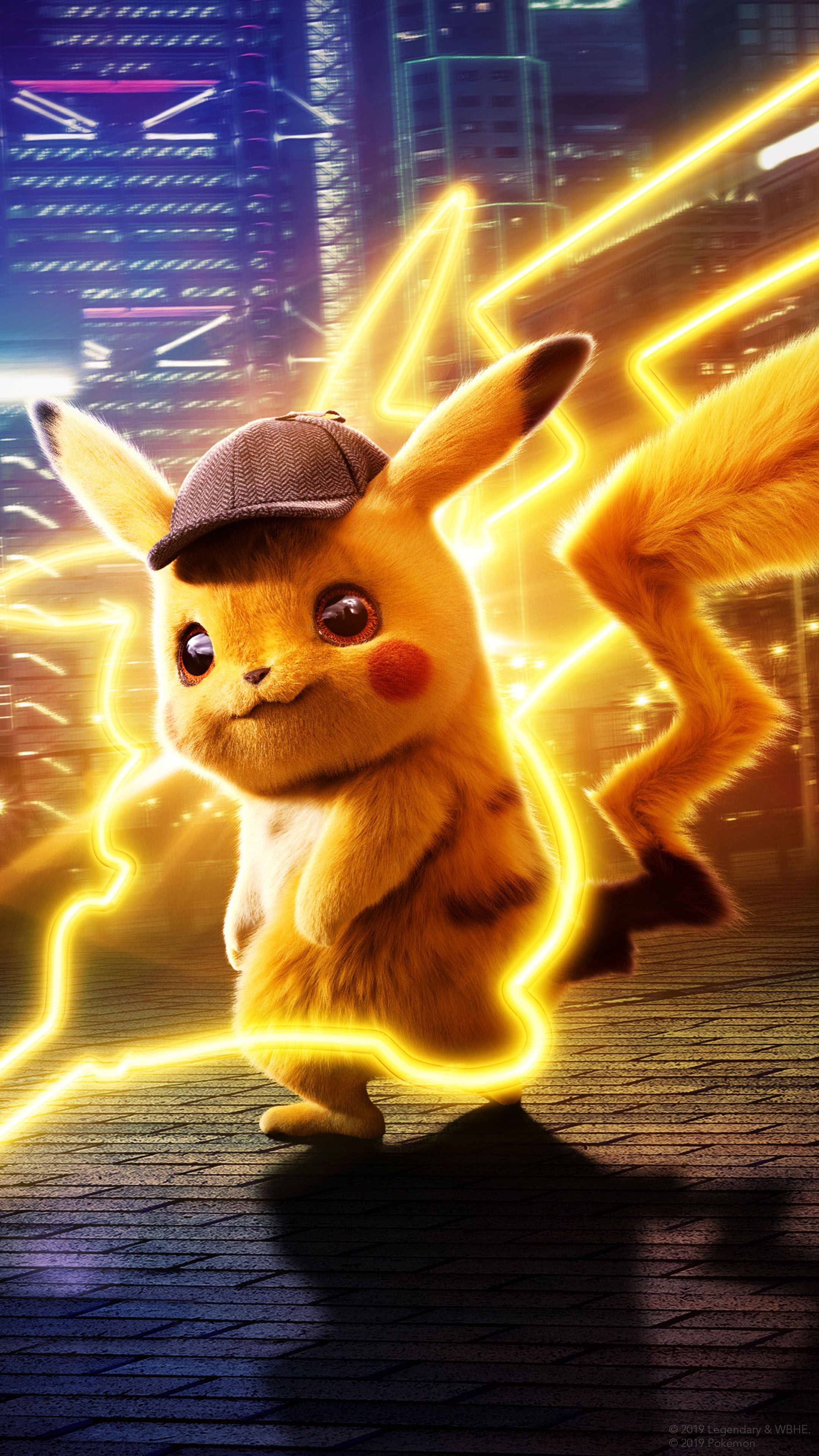 Pokemon Detective Pikachu: The film is a loose adaptation of the 2016 video game of the same name. 2160x3840 4K Background.