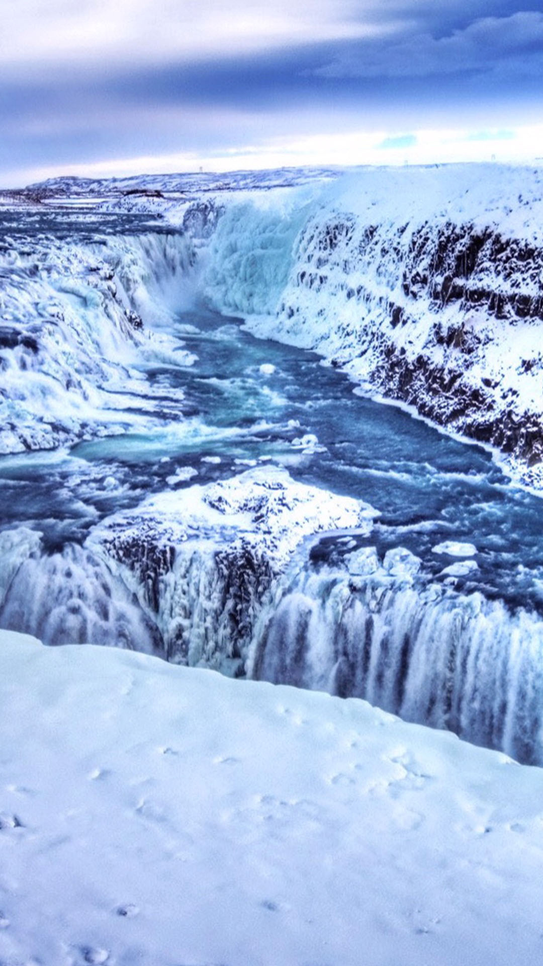 Gullfoss Waterfall, Selection du 270215, iPhone wallpapers, Fond d'ecran, 1080x1920 Full HD Phone