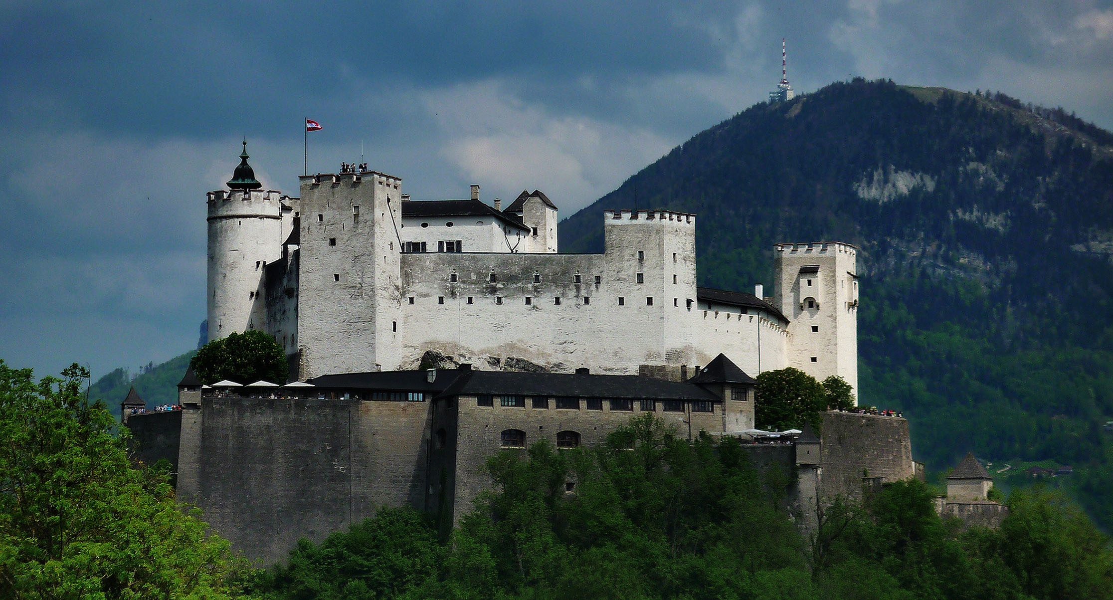 Hohensalzburg Castle, HD wallpaper, Background image, 2240x1210 HD Desktop