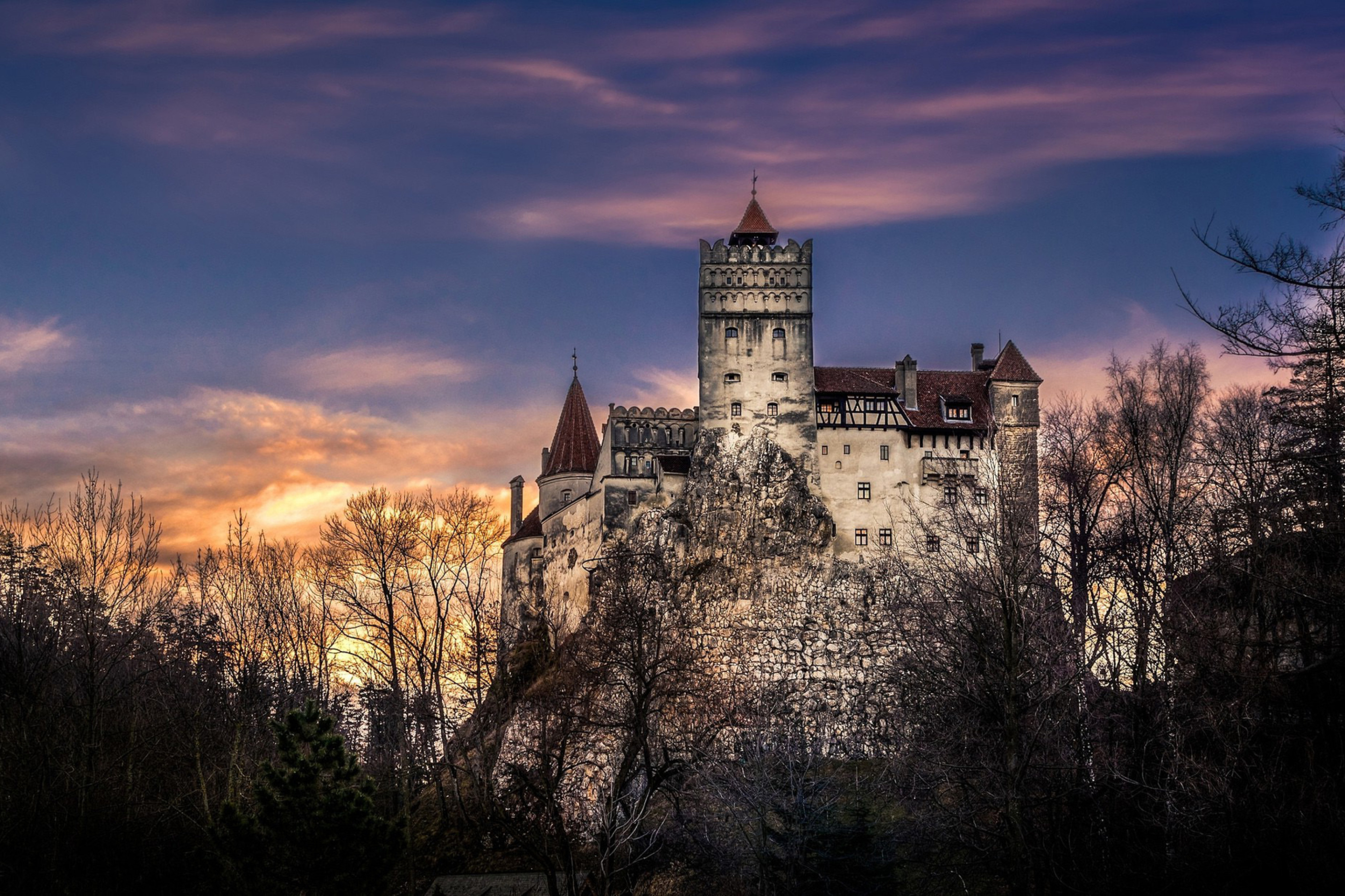 Bran Castle, Romania, Wallpaper, 2880x1920 HD Desktop
