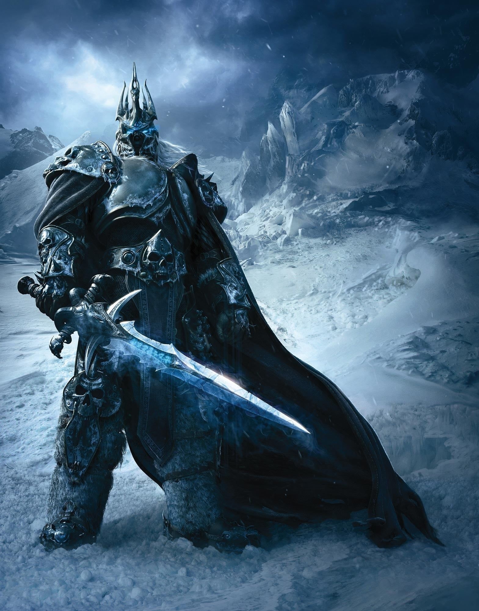 Arthas, Lich King, WoW wallpaper, Warcraft art, 1570x2000 HD Handy