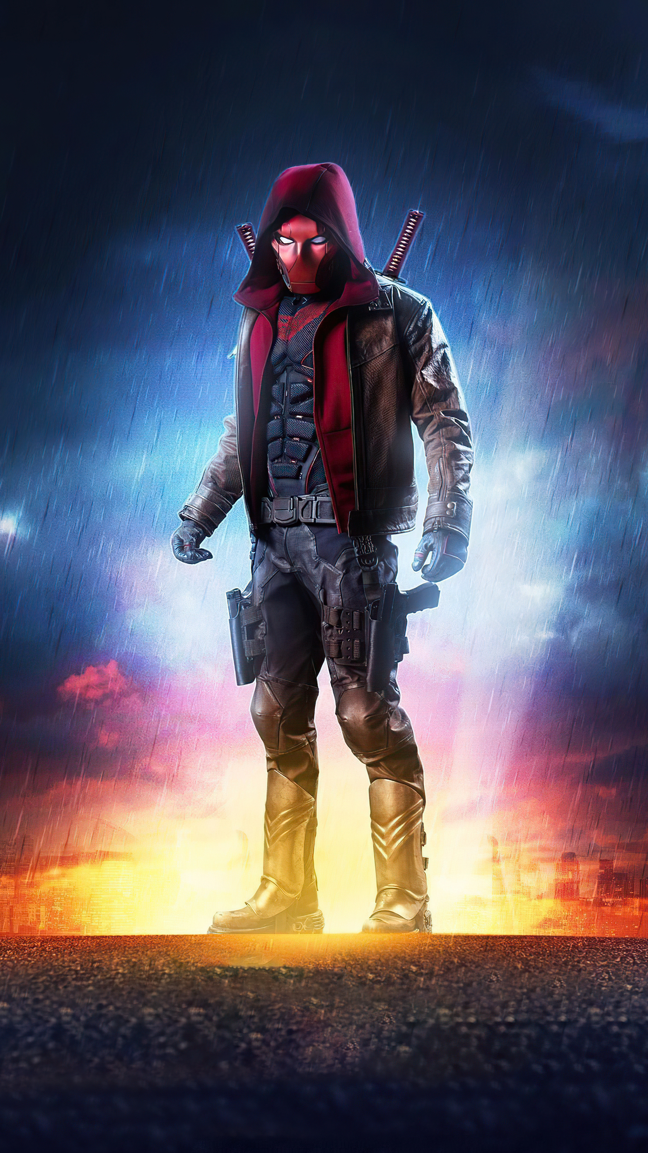 Titans TV Series, Red Hood character, Sony Xperia X, 2160x3840 4K Phone