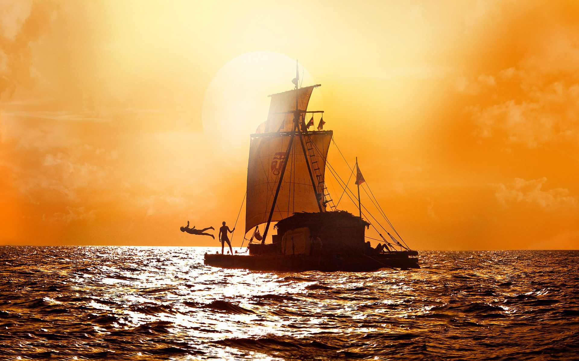 Kon-Tiki (Movie): The trip lasted from April 28th, 1947 to August 7th, 1947. 1920x1200 HD Background.
