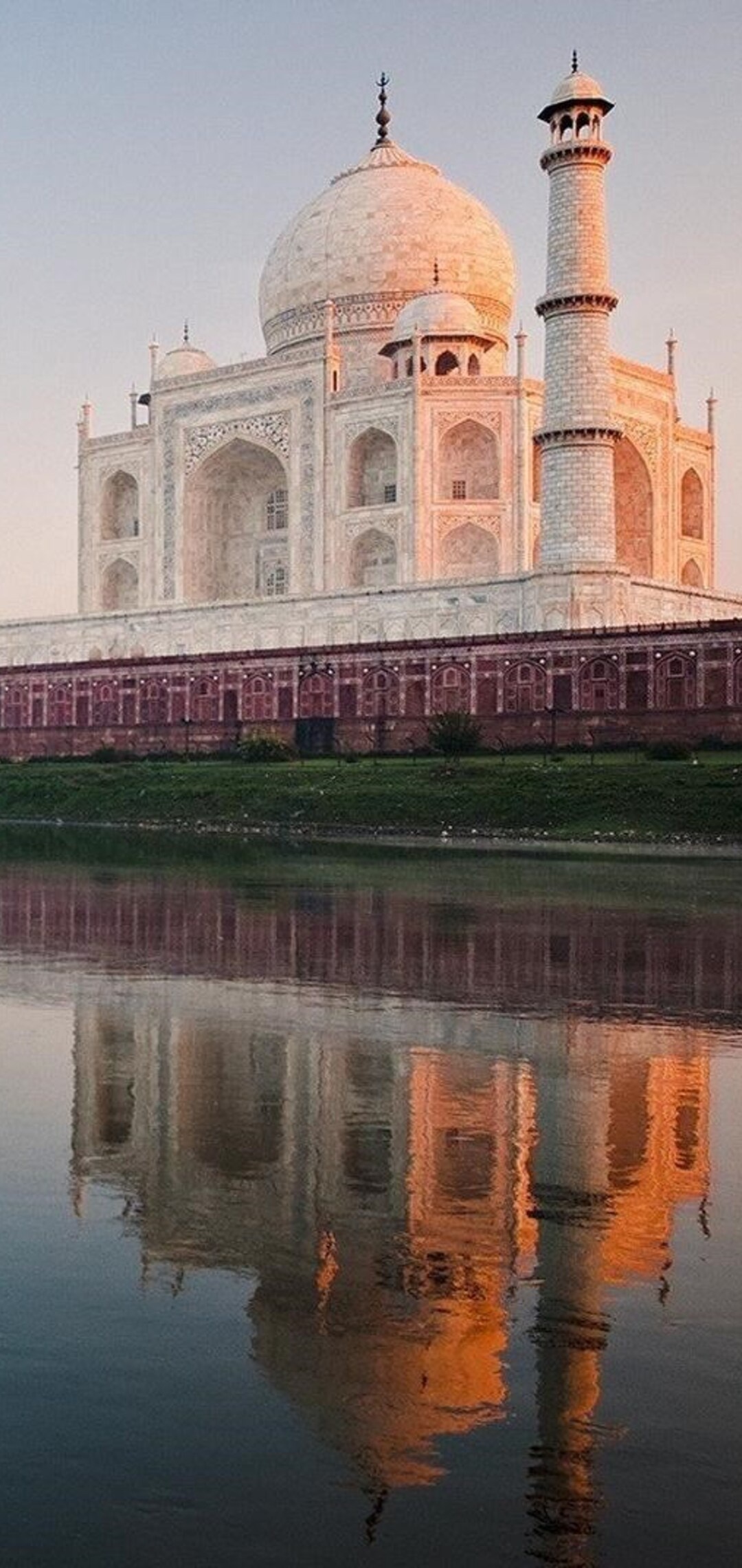Taj Mahal river, Huawei, HD 4K wallpapers, Stunning scenery, 1080x2280 HD Phone