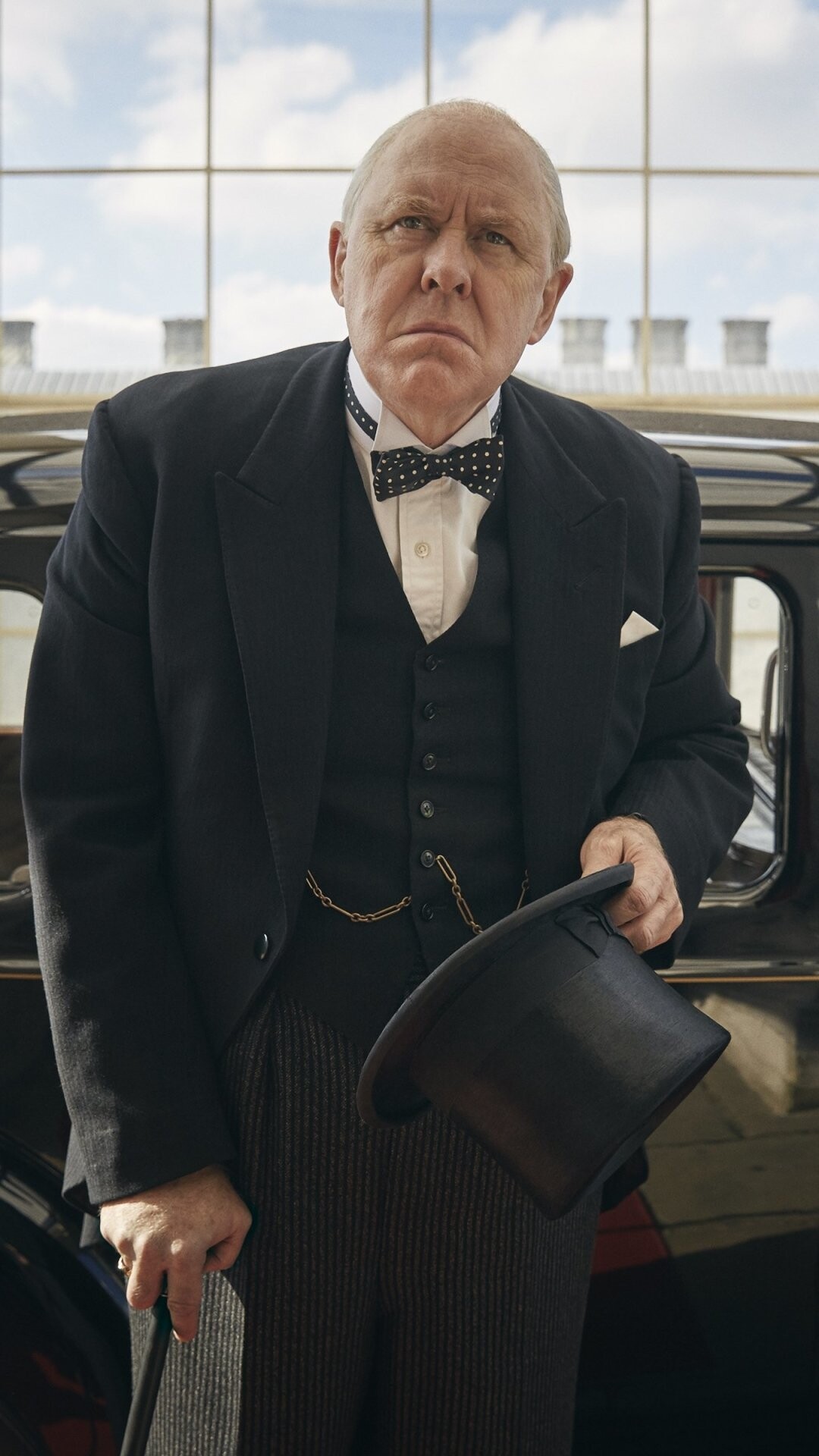 John Lithgow: The Crown, A historical drama television series, W. Churchill, Sony Pictures Television, Netflix. 1080x1920 Full HD Wallpaper.