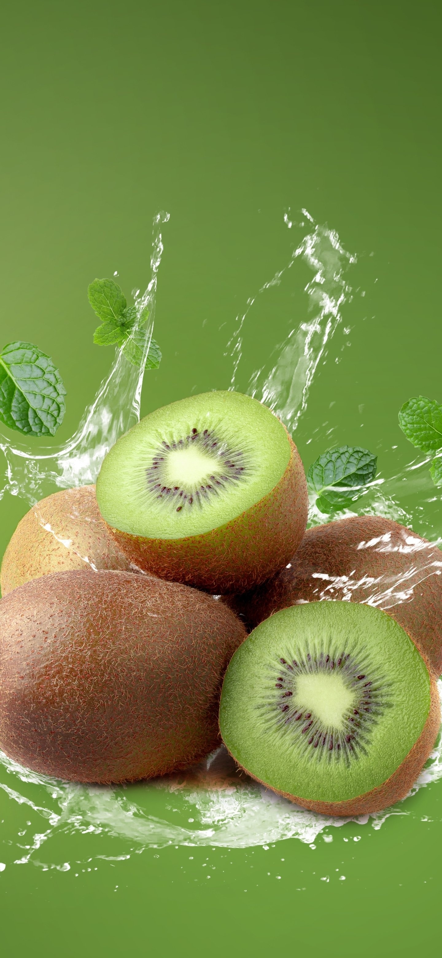 Food kiwi, Nutritious snack, Natural source, Tropical flavor, 1440x3120 HD Phone