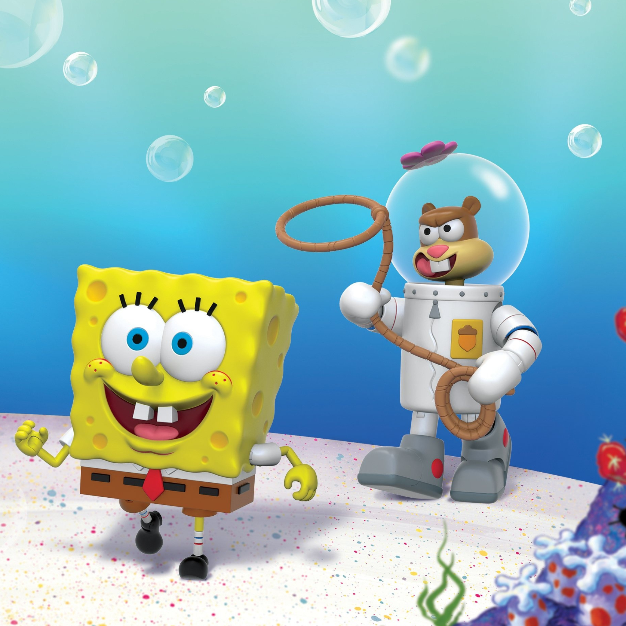 SpongeBob SquarePants, Sandy Cheeks, Posted by Michelle Simpson, Cartoon channel, 2050x2050 HD Phone