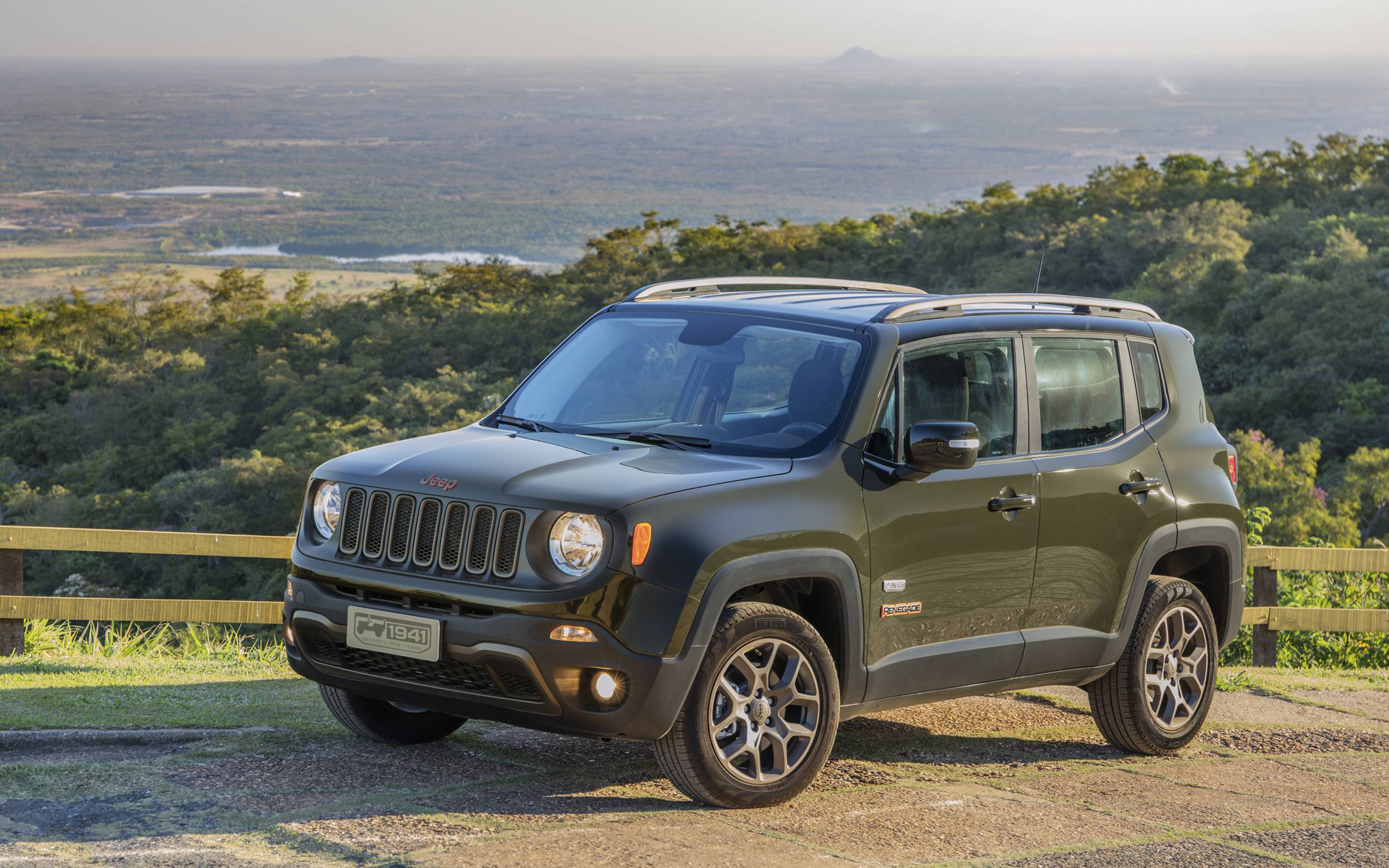 Jeep Renegade, Road exploration, Green SUV, High-quality pictures, 2880x1800 HD Desktop