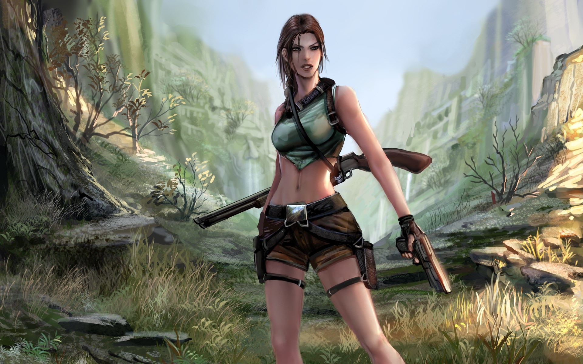 Tomb Raider, Lara Croft action, 1920x1200 HD Desktop