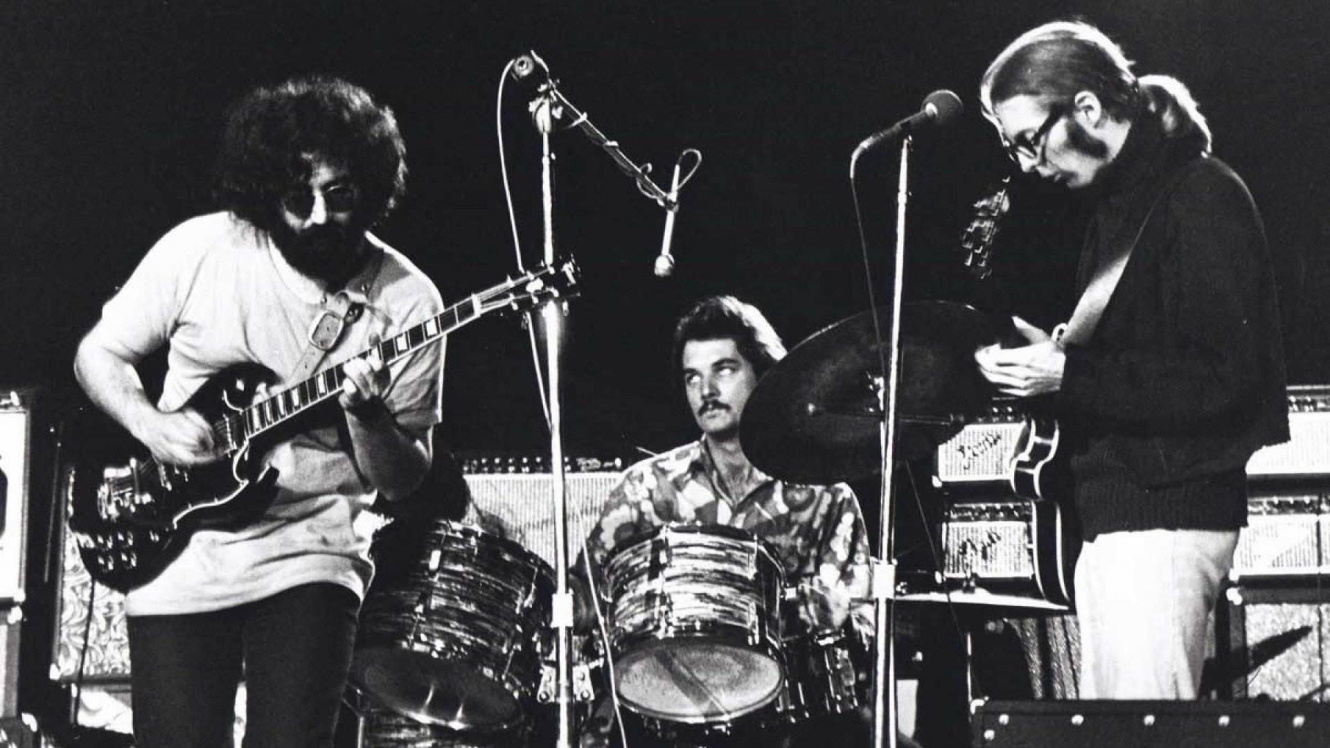 Grateful Dead: The performance at Piedmont Park in Atlanta, Georgia, July 7, 1969, Jerry Garcia. 1920x1080 Full HD Background.
